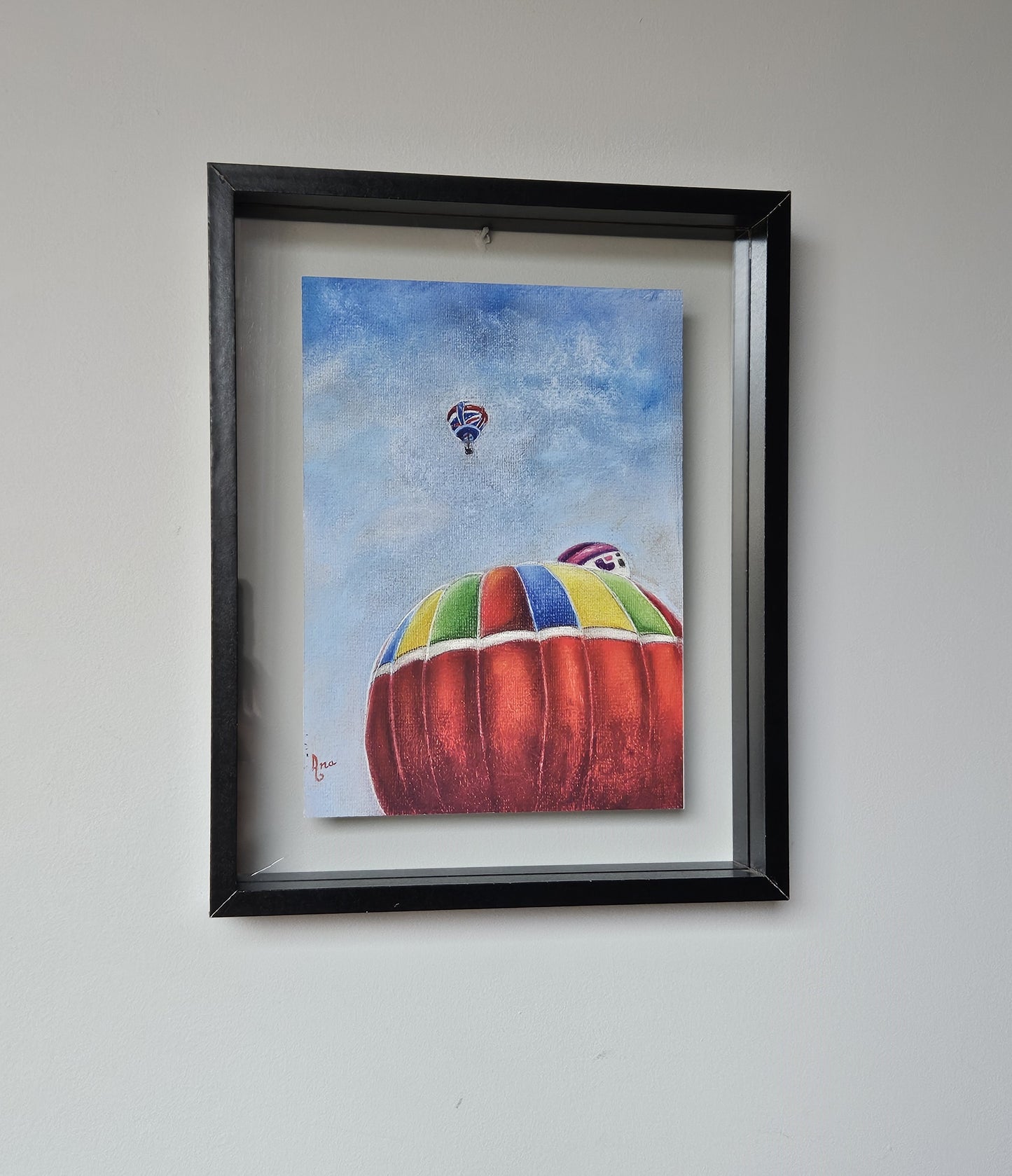 Limited Edition Print ""Hot Air Balloons in Bristol". Fine Art Archival Prints of colourful hot air balloons, from my original soft pastel painting.