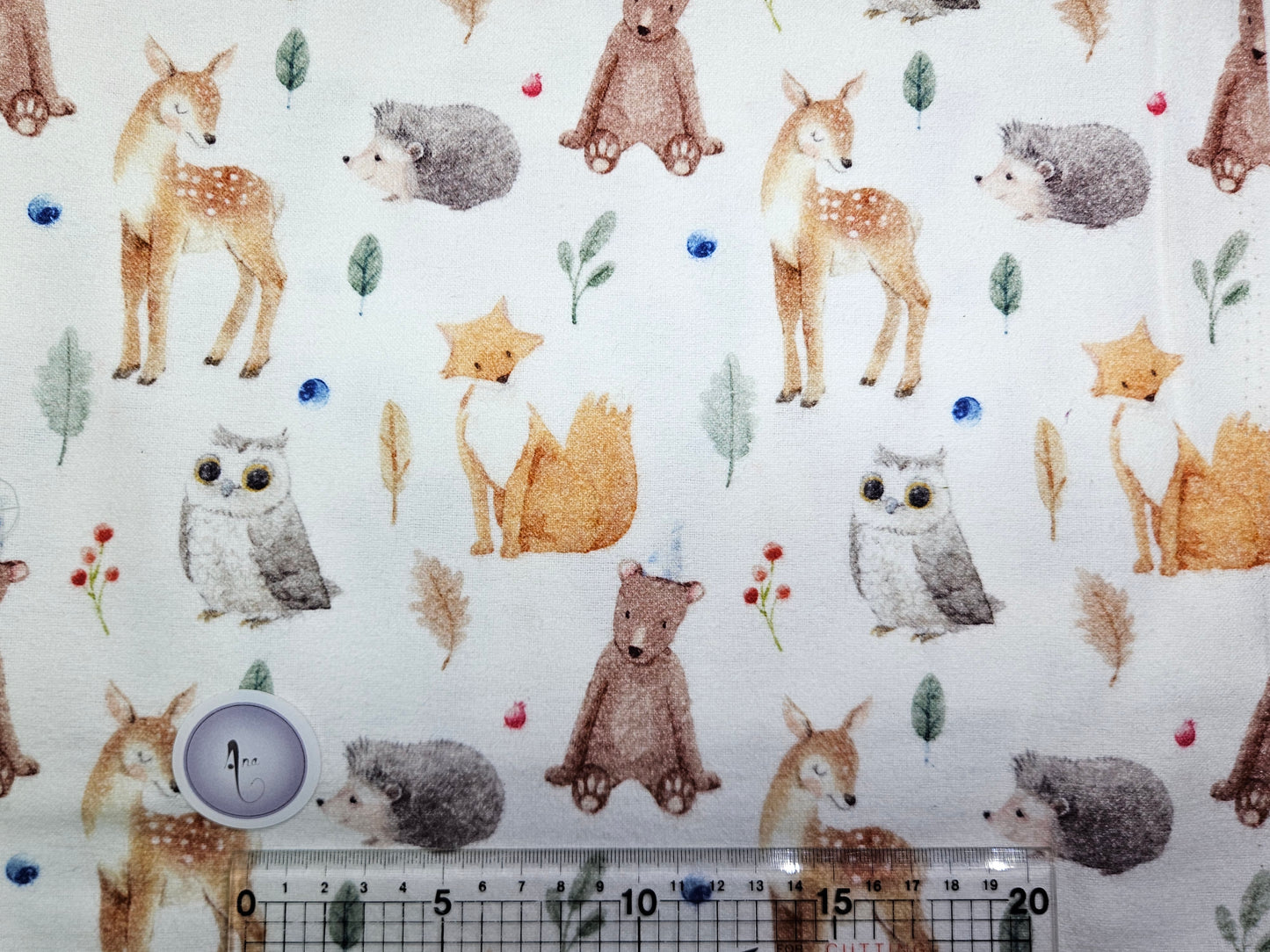 Wild Animals - Brushed Cotton - Digital Prints by John Louden - Rose & Hubble - Priced per 0.25 cm