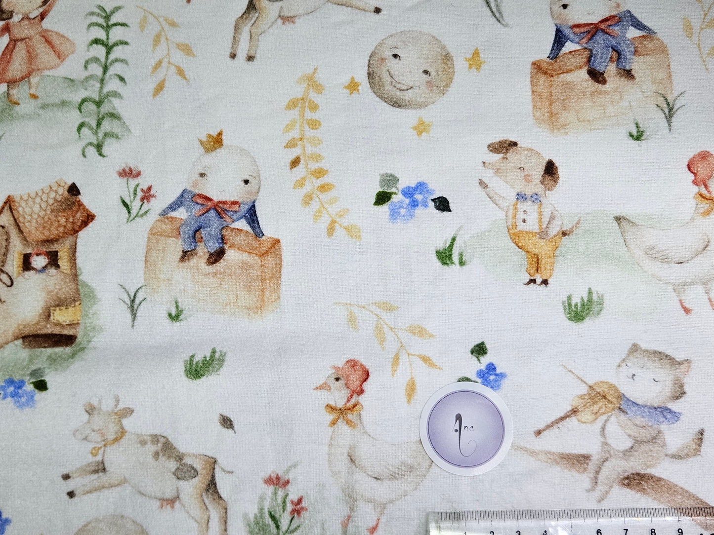 Puss and Friends - Brushed Cotton - Digital Prints by John Louden - Rose & Hubble