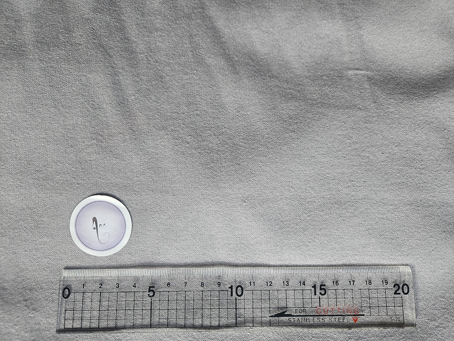 Silver Plain Winceyette / Flannel / Brushed Cotton in Silver colour - 100% Cotton.