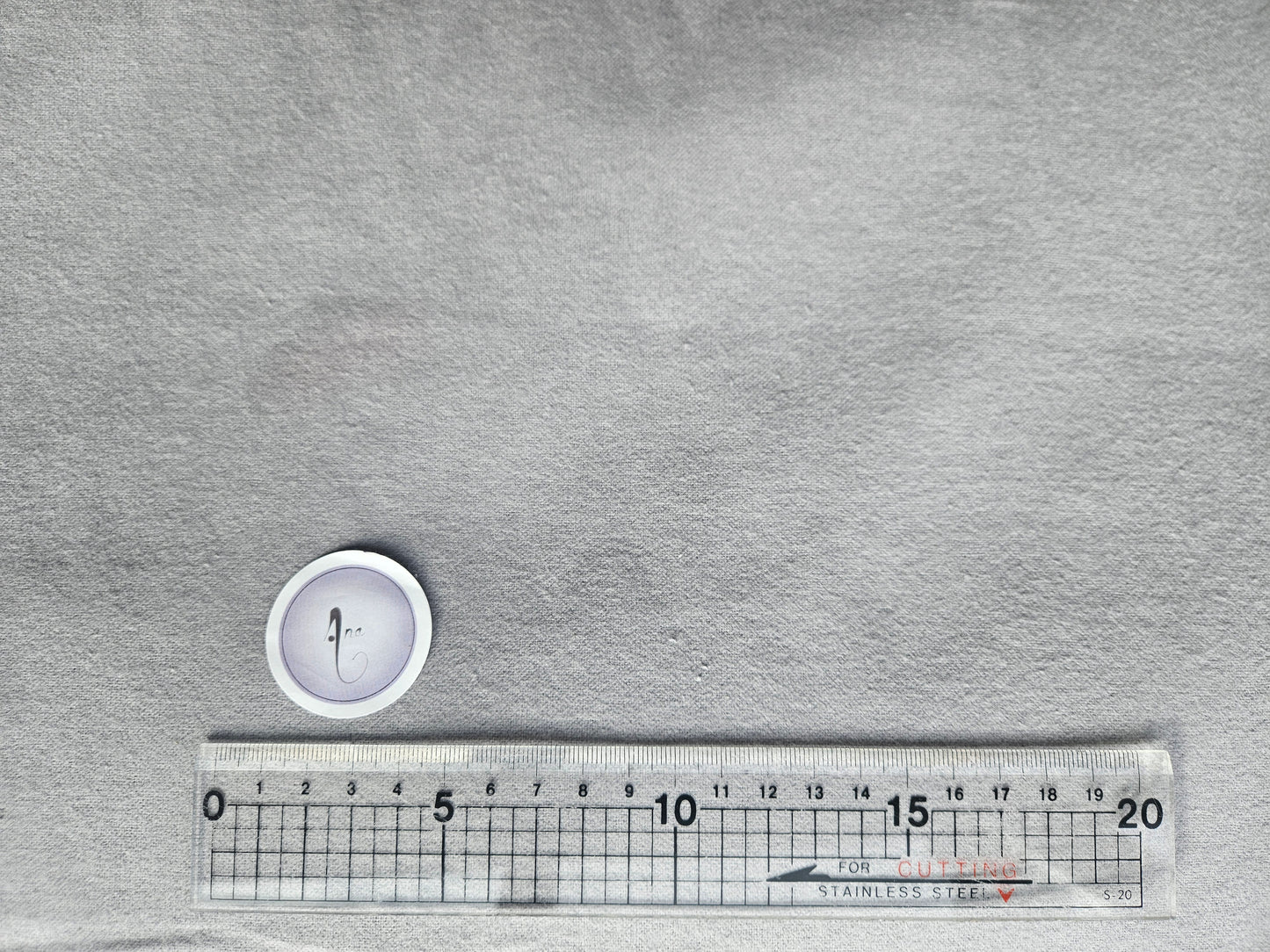 Silver Plain Winceyette / Flannel / Brushed Cotton in Silver colour - 100% Cotton.