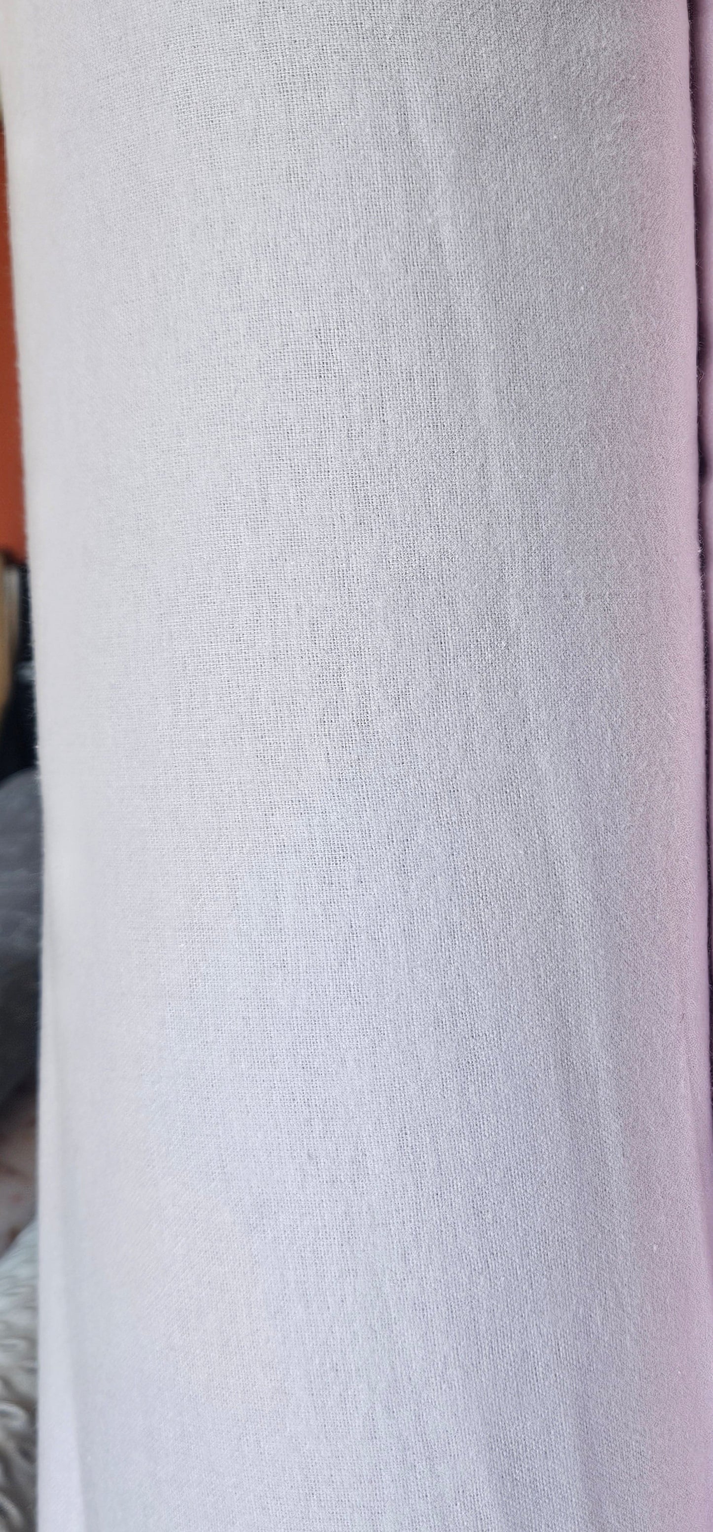Extra Wide Light Pink & Light Lilac Plain Winceyette / Flannel / Brushed Cotton - 100% Cotton.