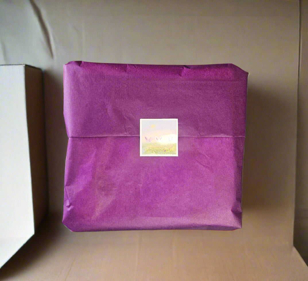 Easter Bunny Gift Box - New-born Burp Cloth made of Double Gauze and Flannel - 100% cotton
