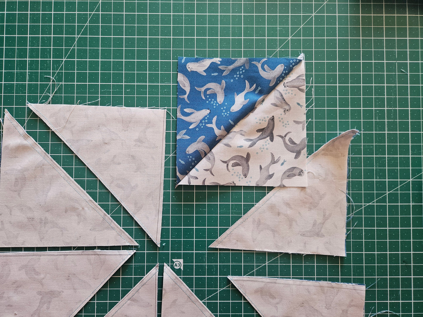 Quilt Top Kit for Patchwork & Quilting featuring the Puffin Rock collection by Lewis & Irene