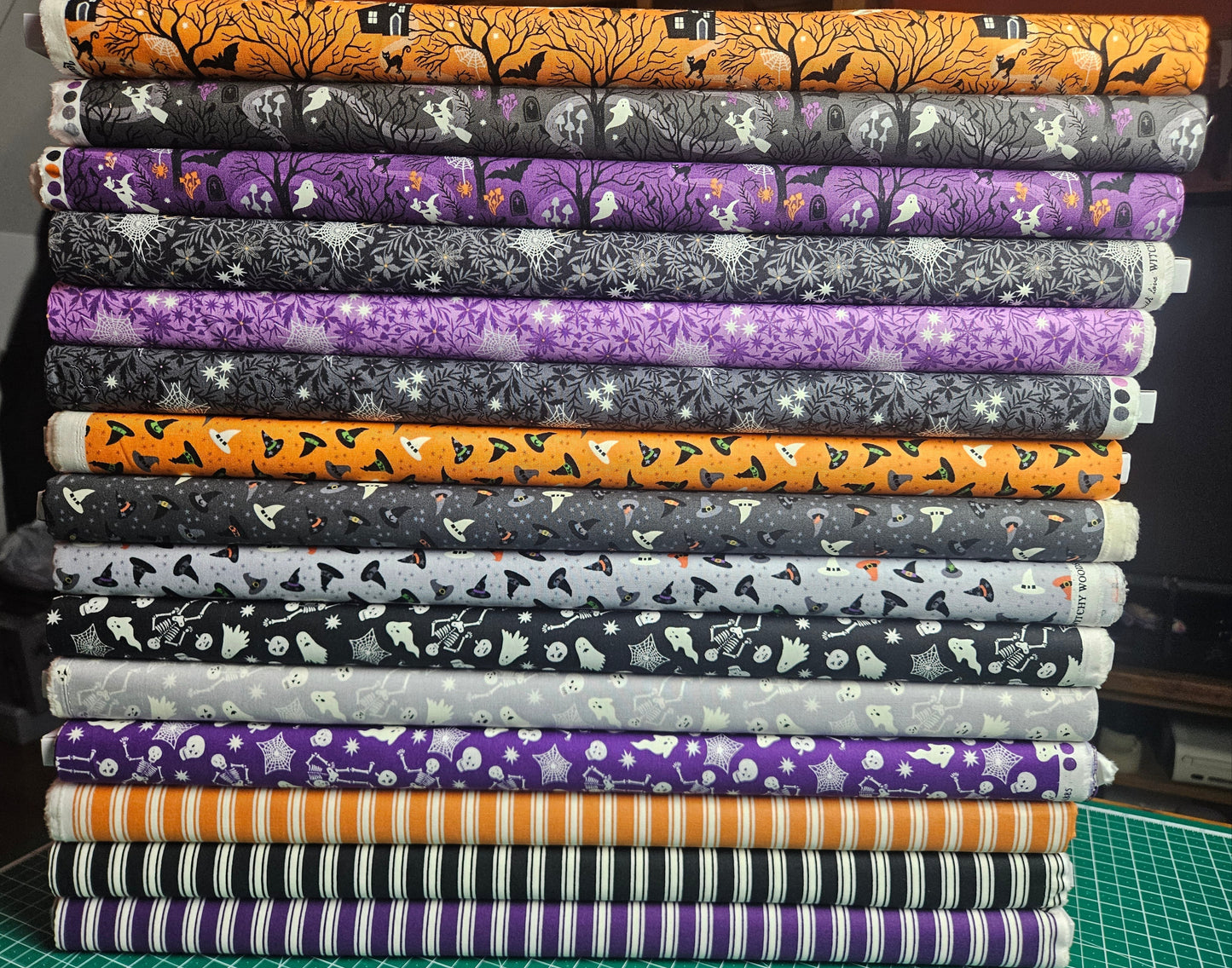 Witchy Woods double edge border (glow in the dark) - Witchy Woods Collection by Lewis & Irene
