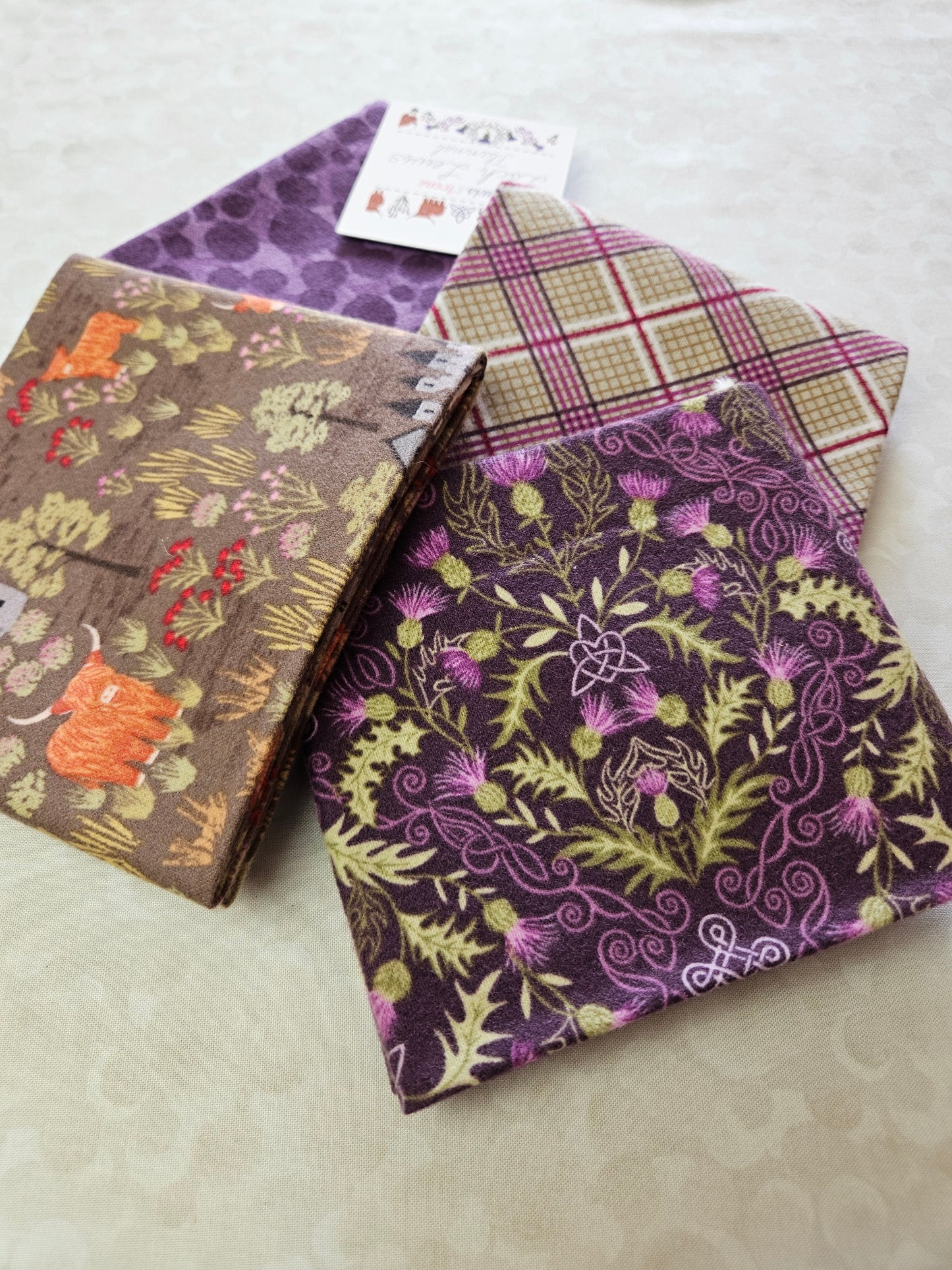 Fat Quarter Bundle Option C - Loch Lewis Flannel by Length & Fat Quarters - by Lewis & Irene