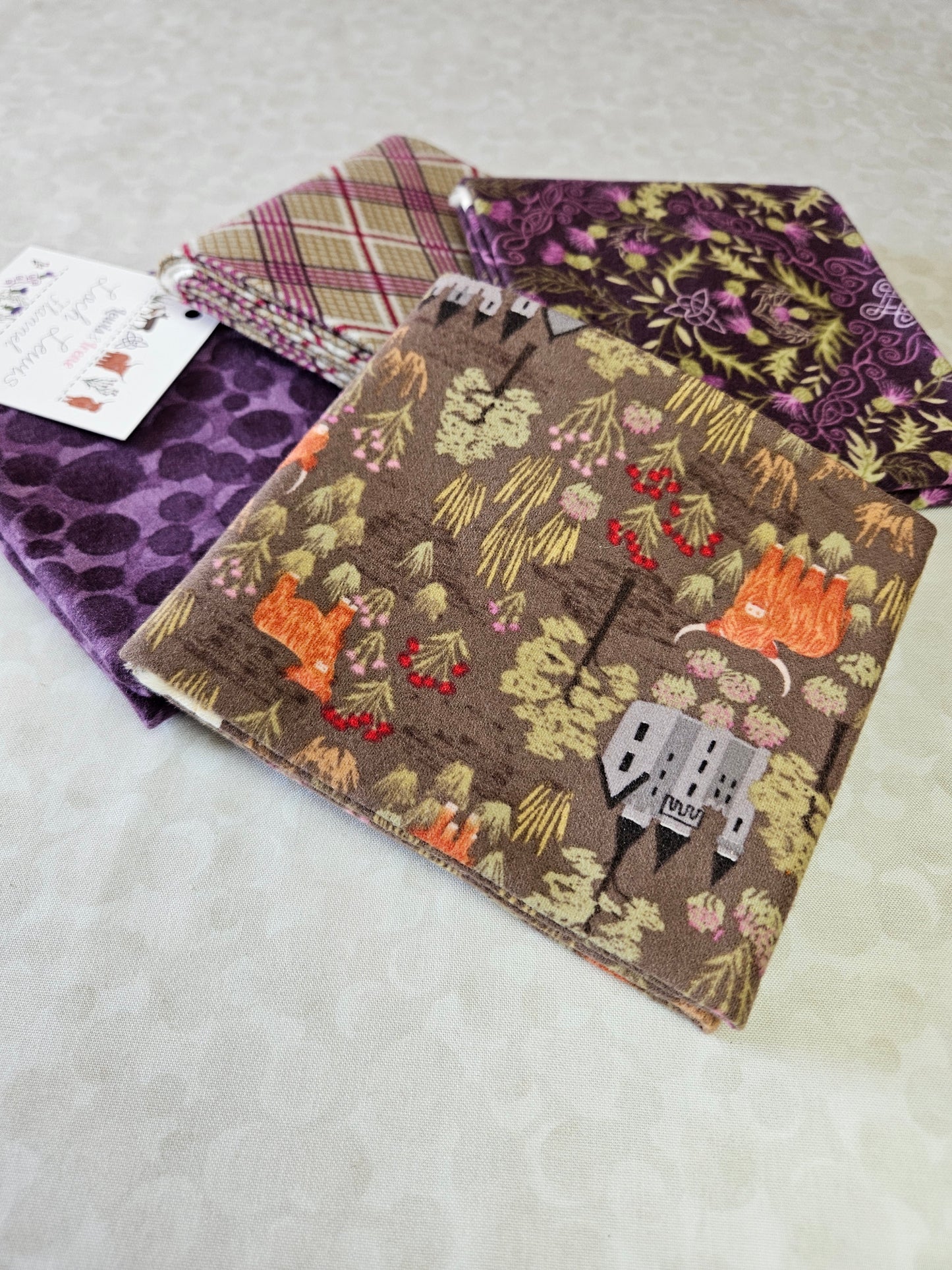 Fat Quarter Bundle Option C - Loch Lewis Flannel by Length & Fat Quarters - by Lewis & Irene