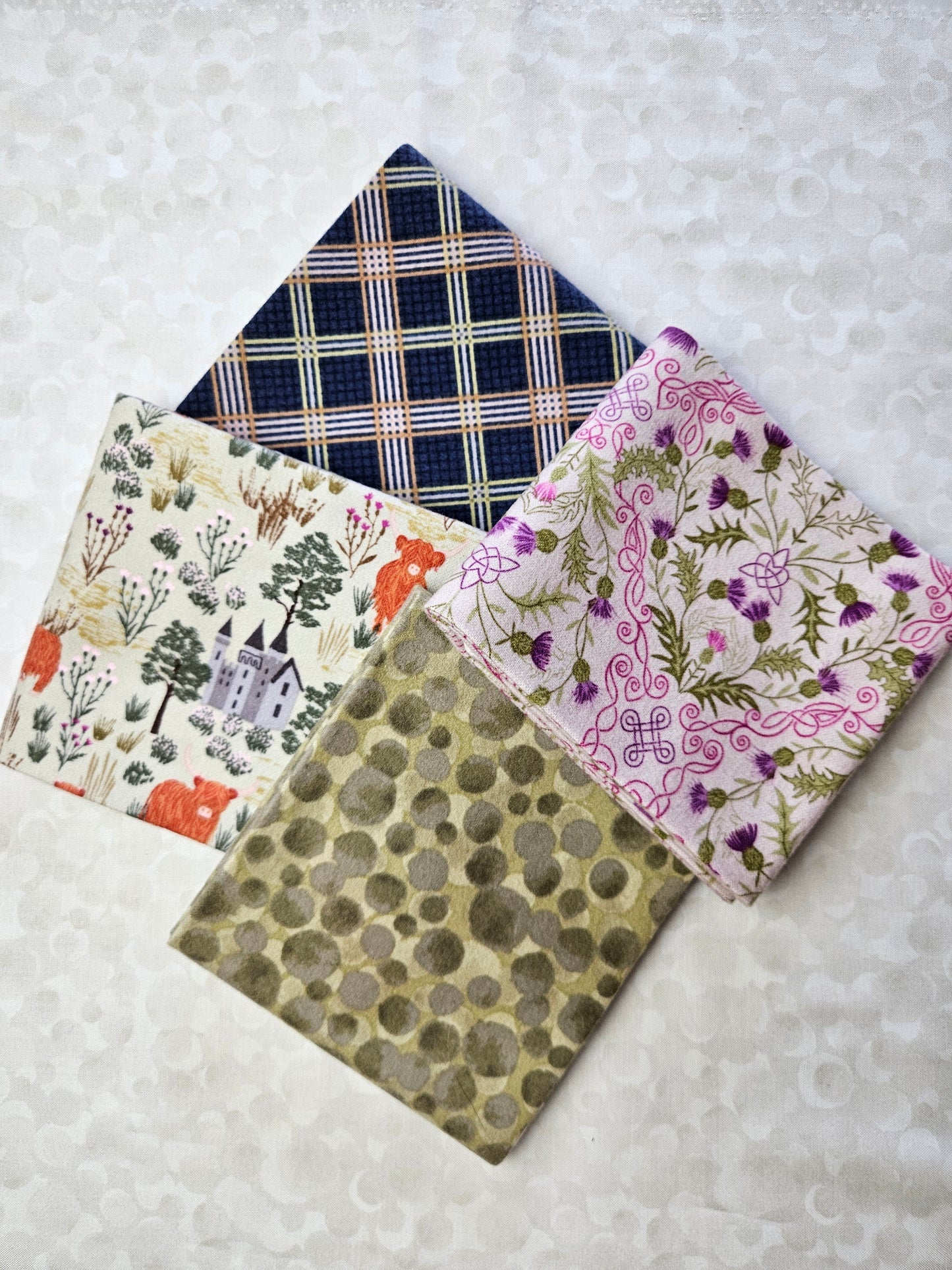 Fat Quarter Bundle Option B - Loch Lewis Flannel by Length & Fat Quarters - by Lewis & Irene