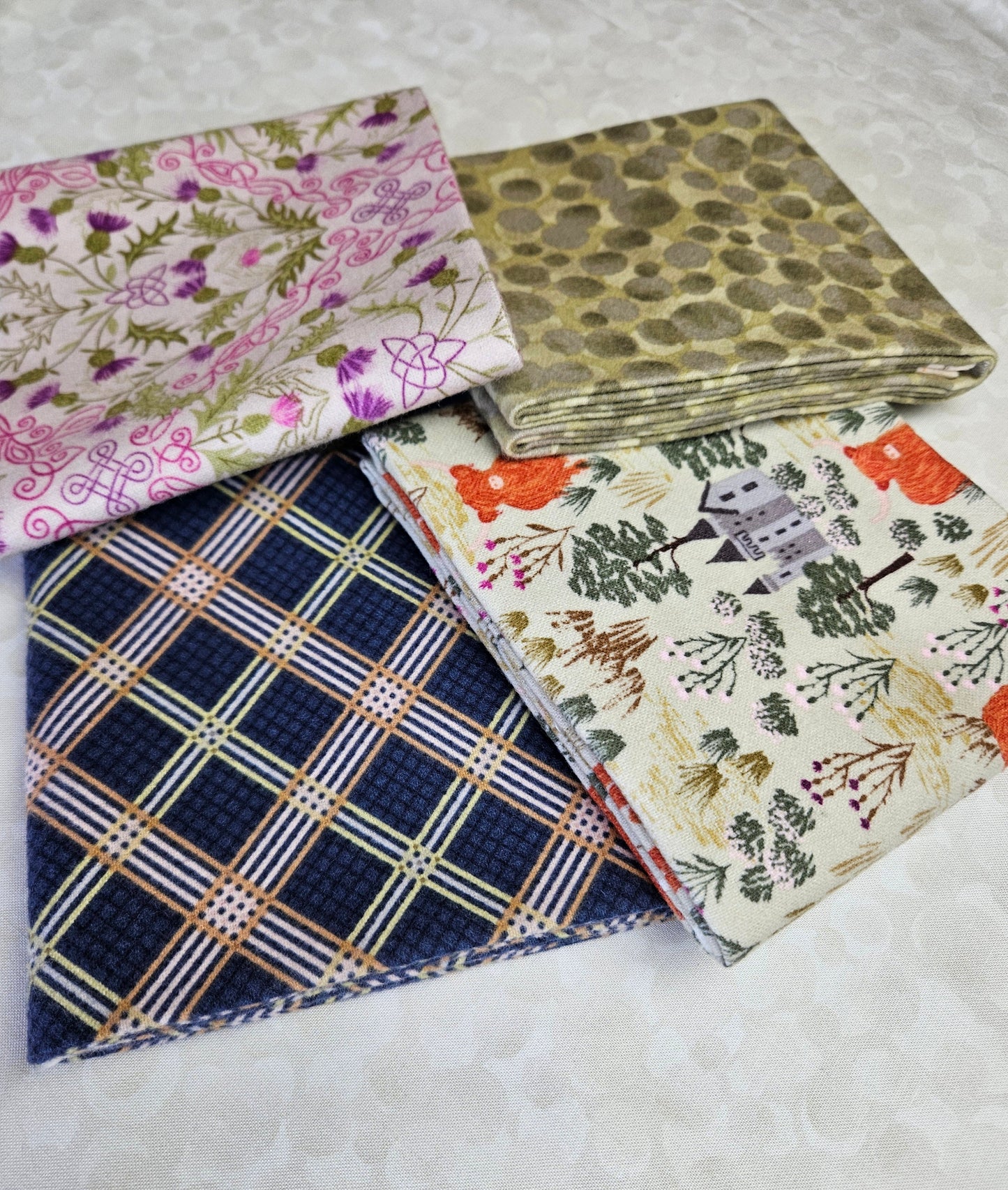 Fat Quarter Bundle Option B - Loch Lewis Flannel by Length & Fat Quarters - by Lewis & Irene