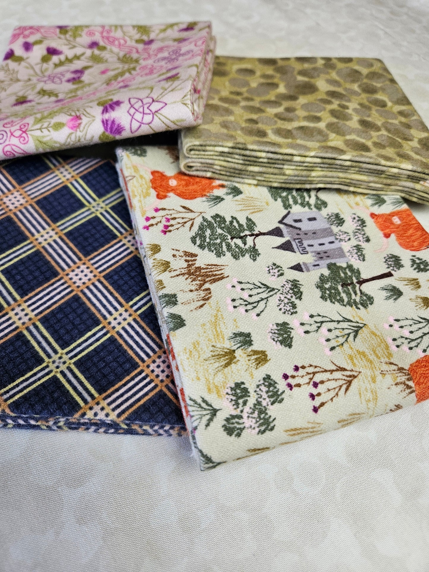 Fat Quarter Bundle Option B - Loch Lewis Flannel by Length & Fat Quarters - by Lewis & Irene