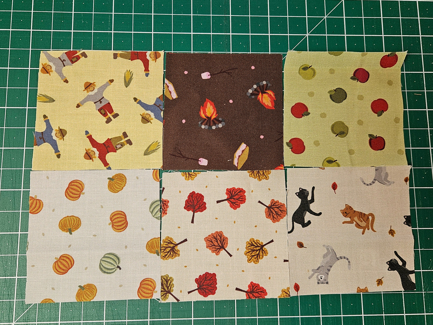 Small Things - Snuggle Season - Autumn trees on dark cream by Lewis & Irene - by Length & Fat Quarters