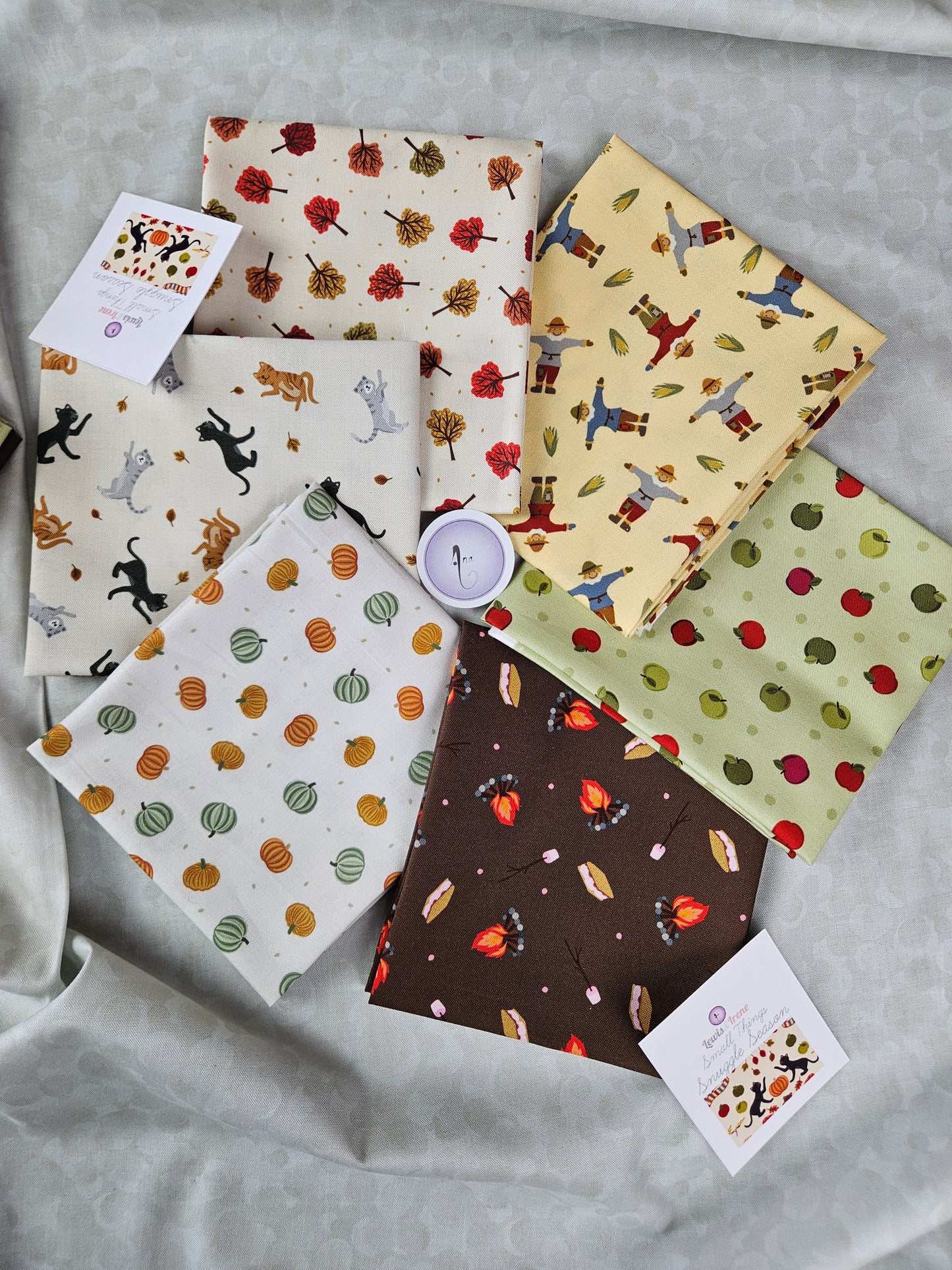 Small Things - Snuggle Season - Fat Quarter Bundles by Lewis & Irene - by Length & Fat Quarters
