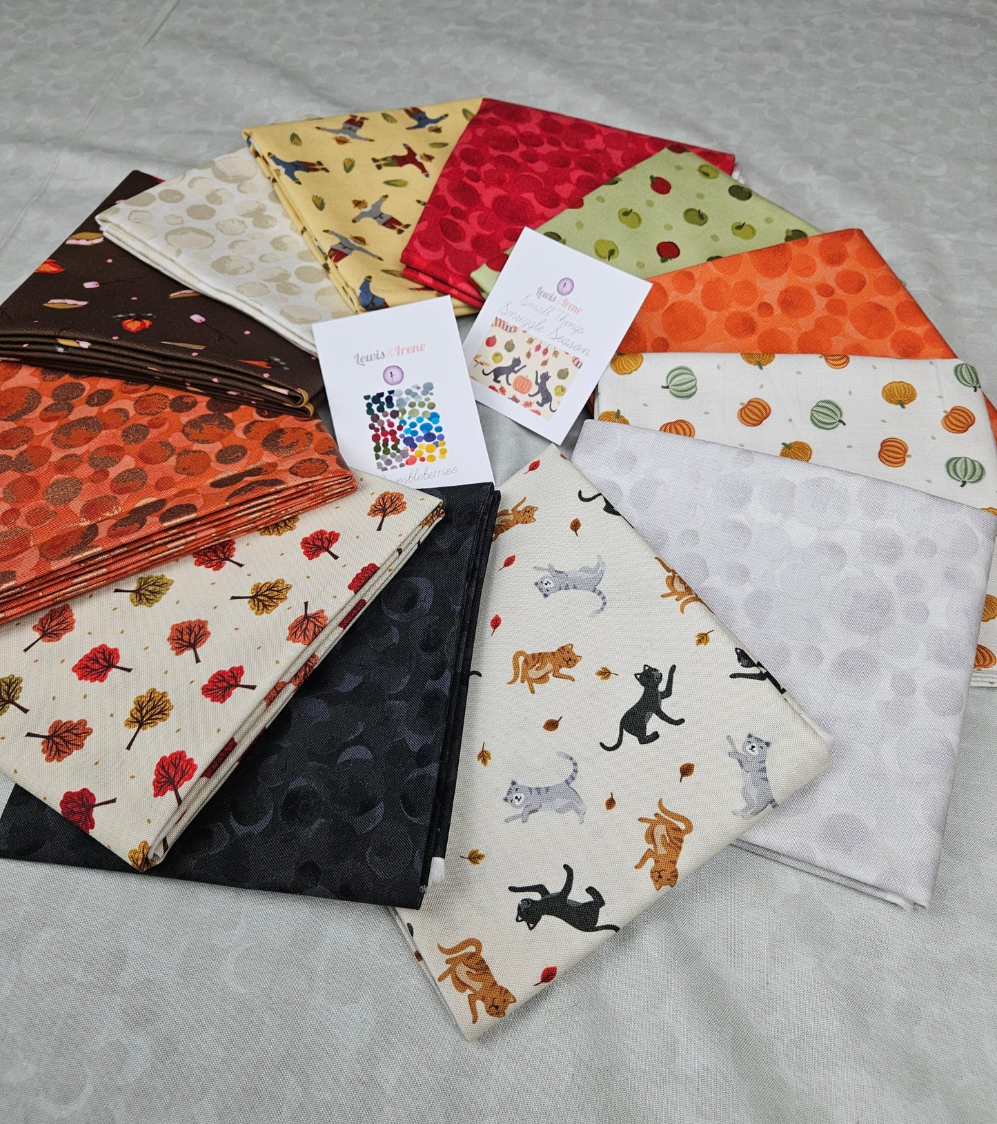 Small Things - Snuggle Season - Fat Quarter Bundles by Lewis & Irene - by Length & Fat Quarters