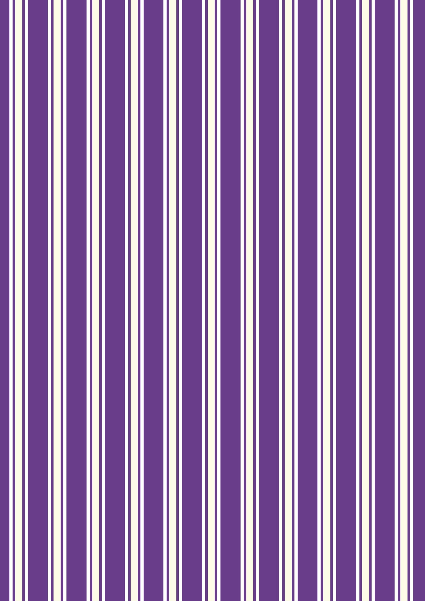 Terrifying Ticking Stripe on Spooky Purple (glow in the dark) - by Lewis & Irene