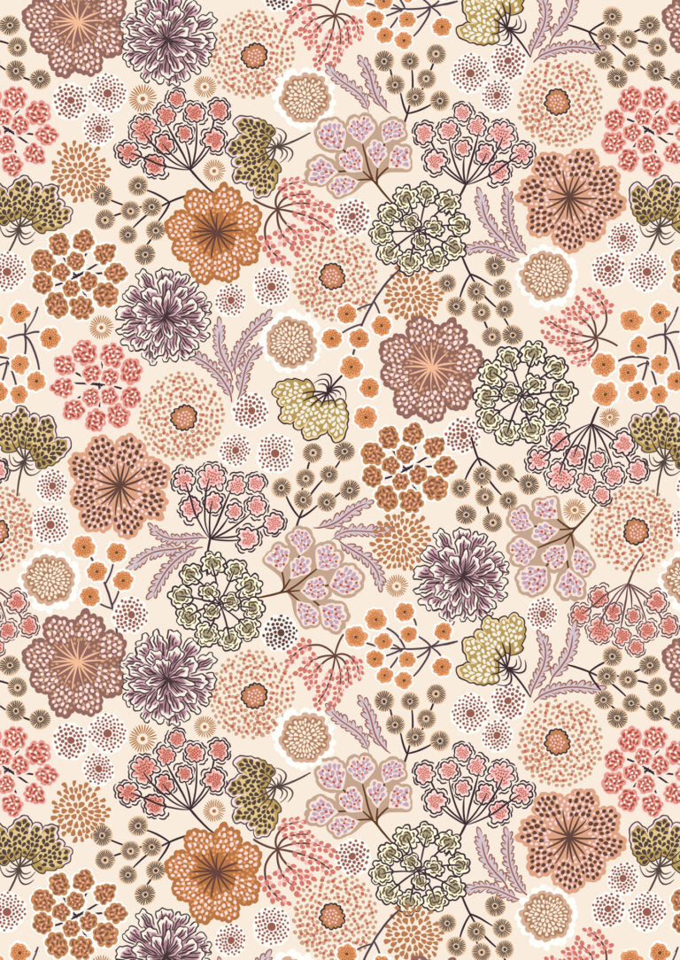 Jardin D'Automne Quilt Throw 2 designed by Sally Ablett - Lewis & Irene Size 64 x 64"