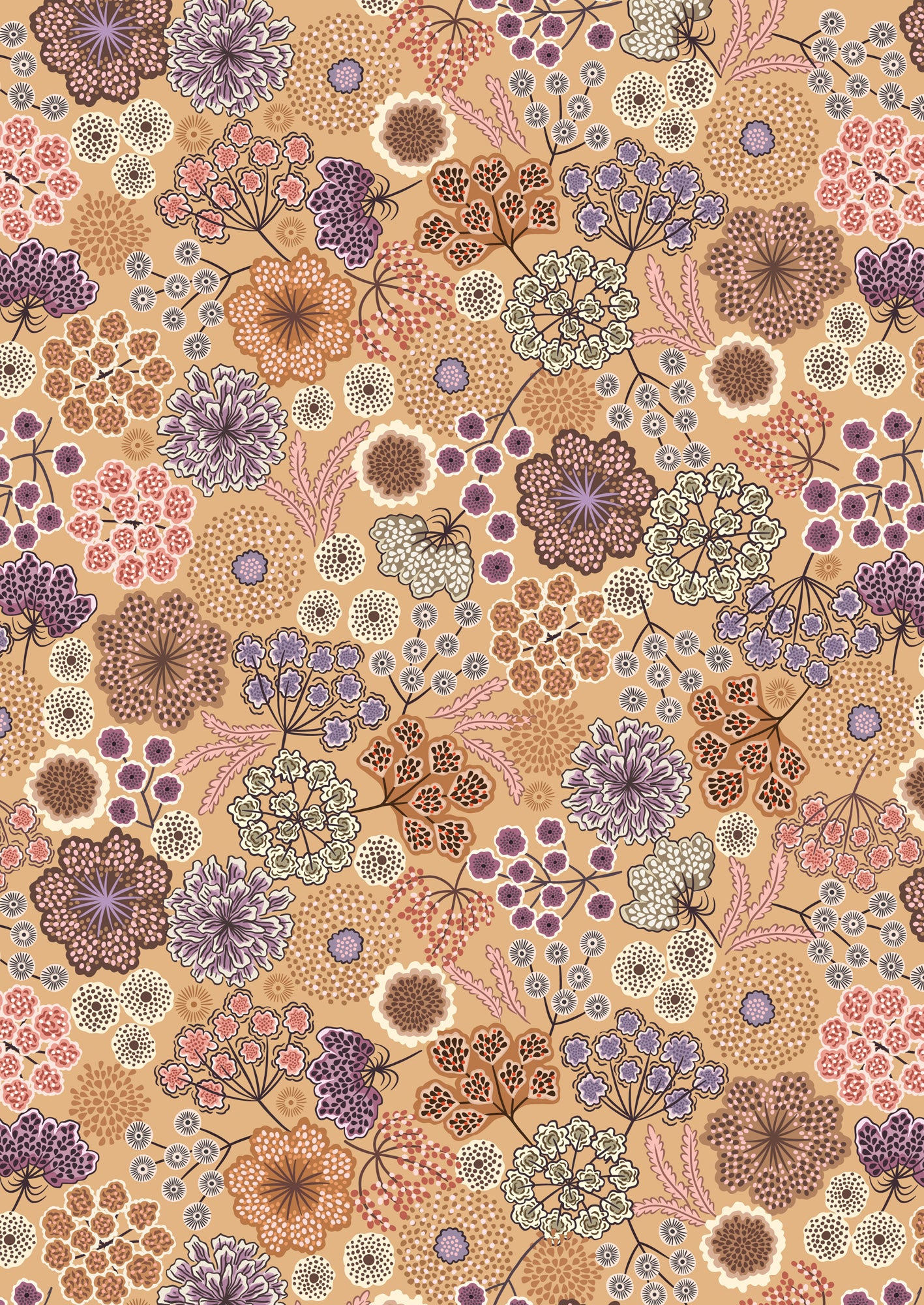 Jardin D'Automne Quilt Throw 1 designed by Sally Ablett - Lewis & Irene Size 64 x 64"