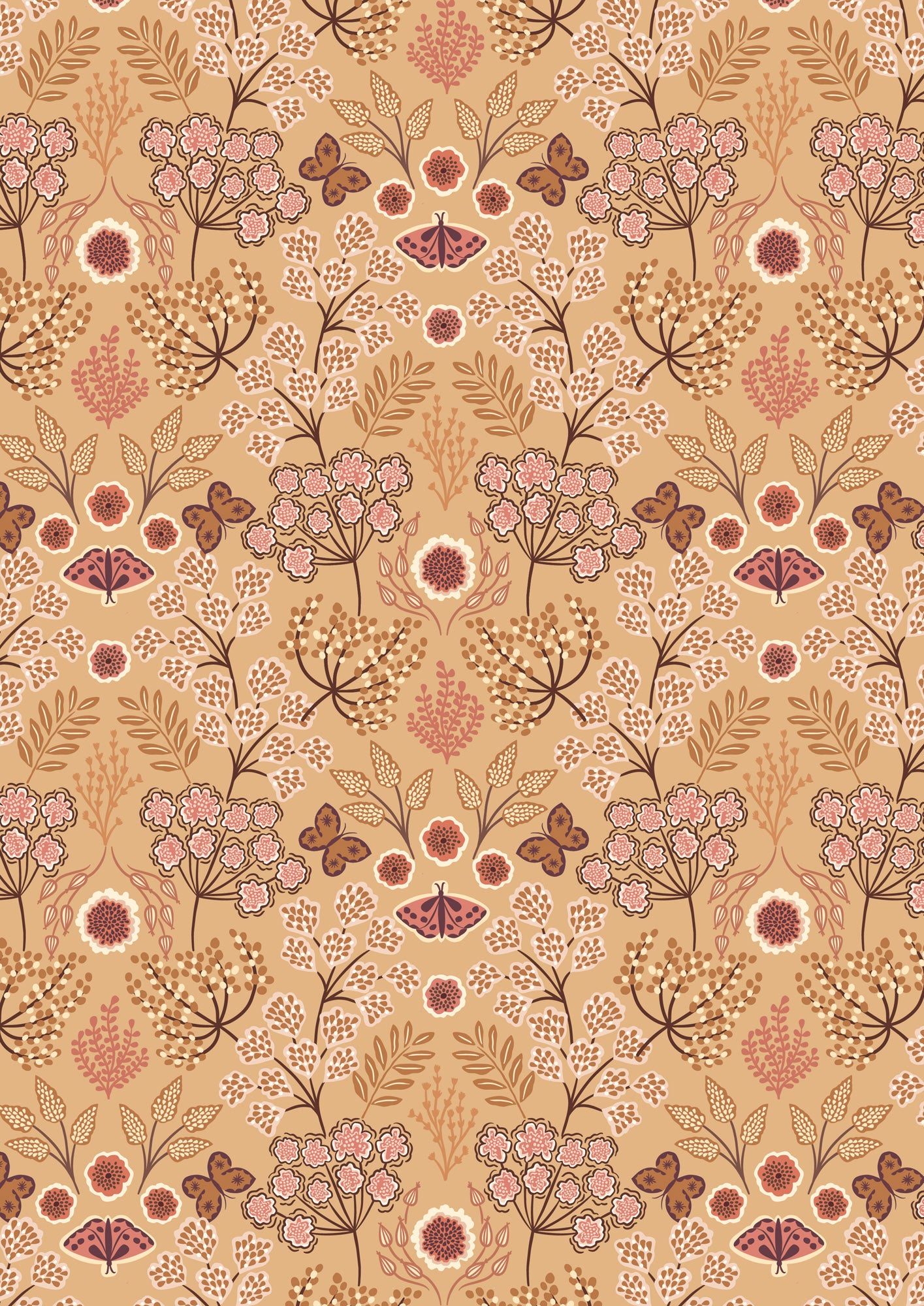 Jardin D'Automne Quilt Throw 2 designed by Sally Ablett - Lewis & Irene Size 64 x 64"