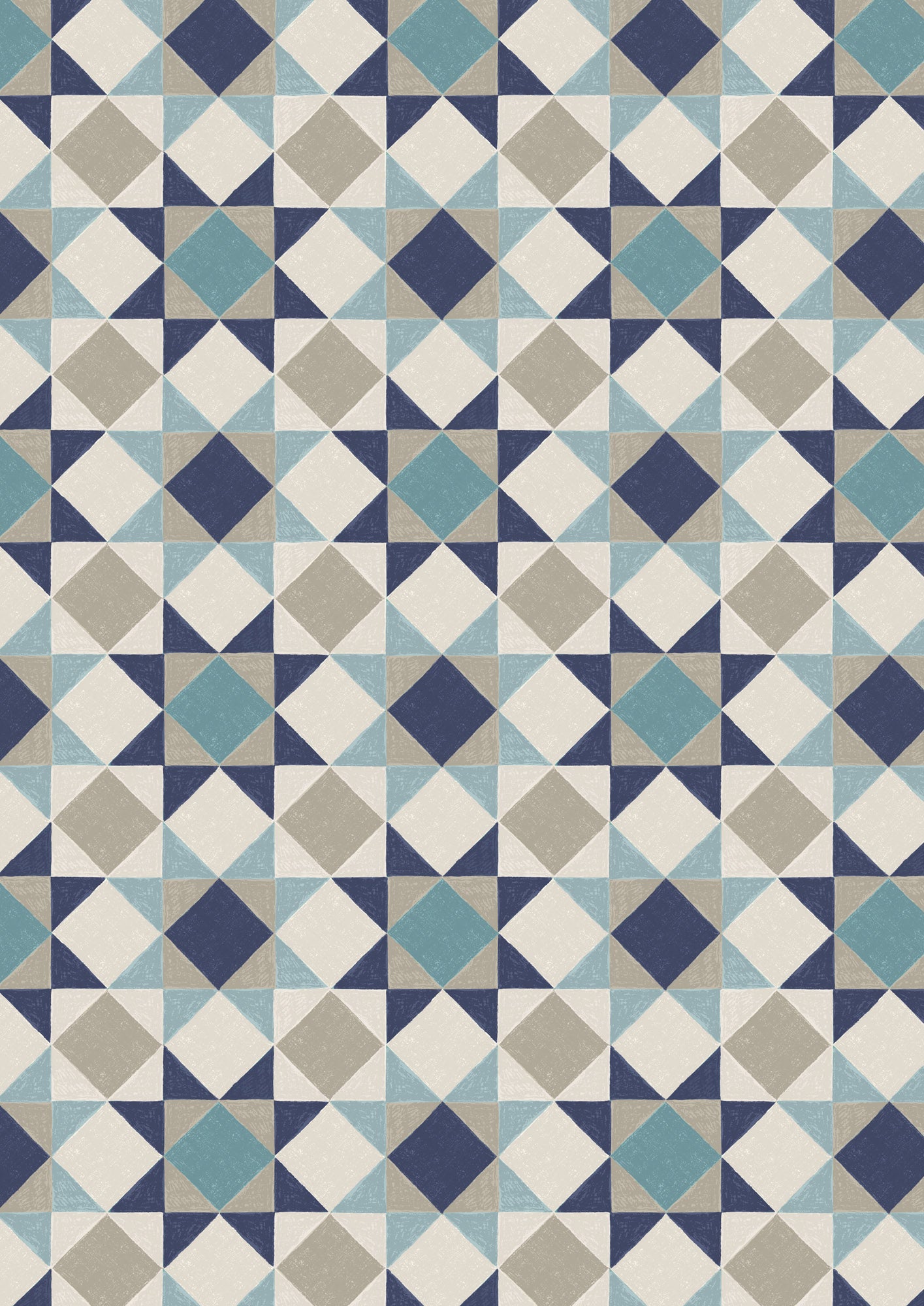 Pre-Order - Cosy home sketchy stars blues - Fabric Collection by Lewis & Irene - Due in November