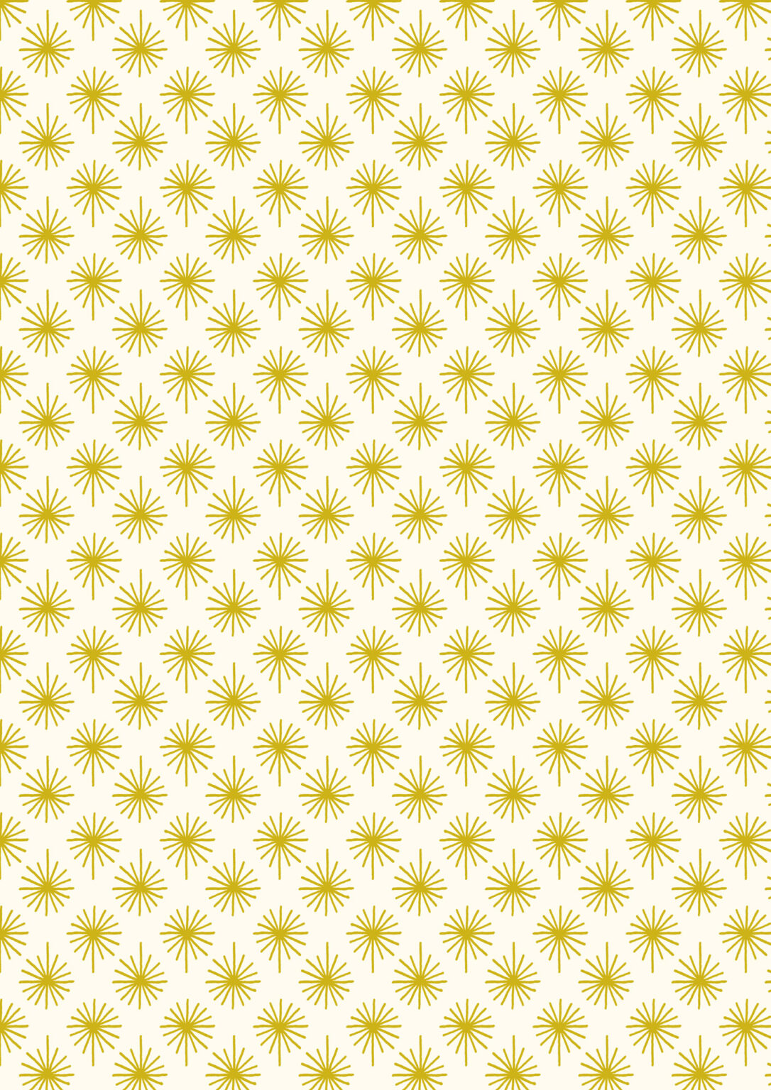 Away in a Manger - Gold metallic star on Cream by Lewis & Irene - by Length & Fat Quarters