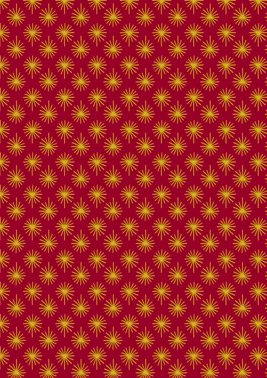 Away in a Manger - Gold metallic star on Red by Lewis & Irene - by Length & Fat Quarters