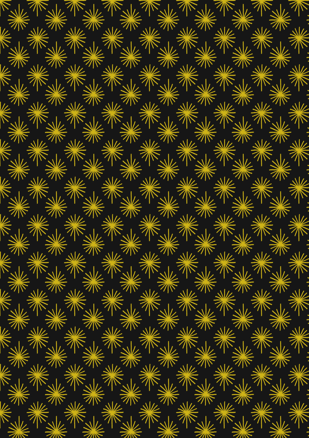 Away in a Manger - Gold metallic star on Black by Lewis & Irene - by Length & Fat Quarters