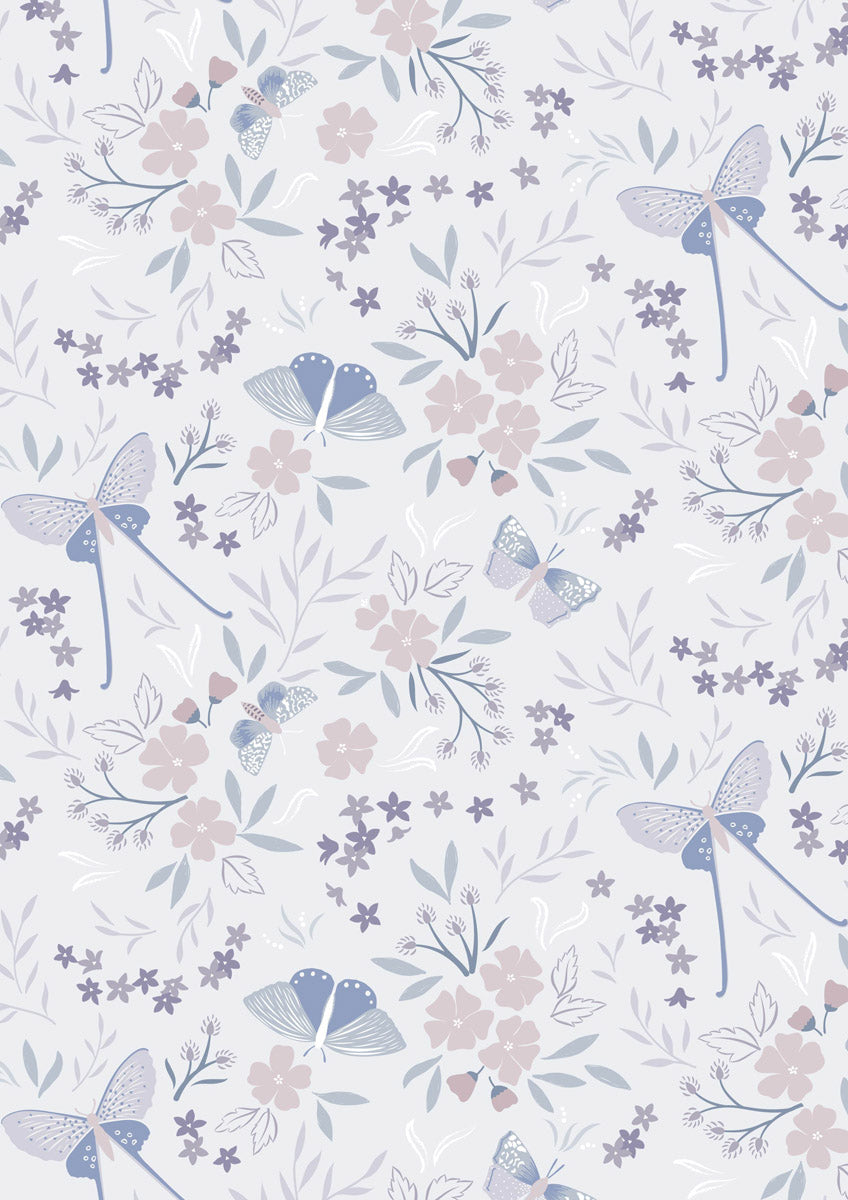 Evenfall Pale Grey - Fabrics collection by Cassandra Connolly for Lewis & Irene - Per Length & Fat Quarters
