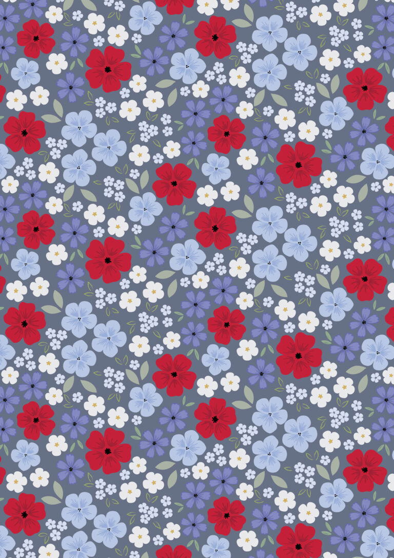 Forever Blooms Quilt Throw 2 designed by Sally Ablett - Lewis & Irene Size 48 x 48"