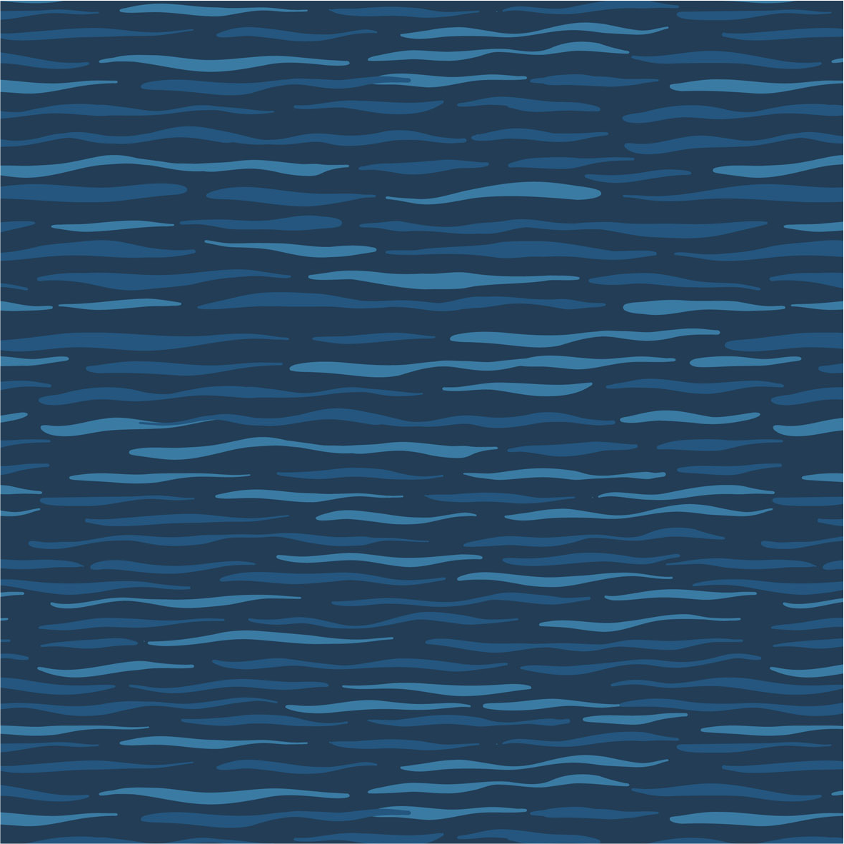 Dark Blue Waves Fabrics - Puffin Rock Collection by Lewis & Irene - Available Now