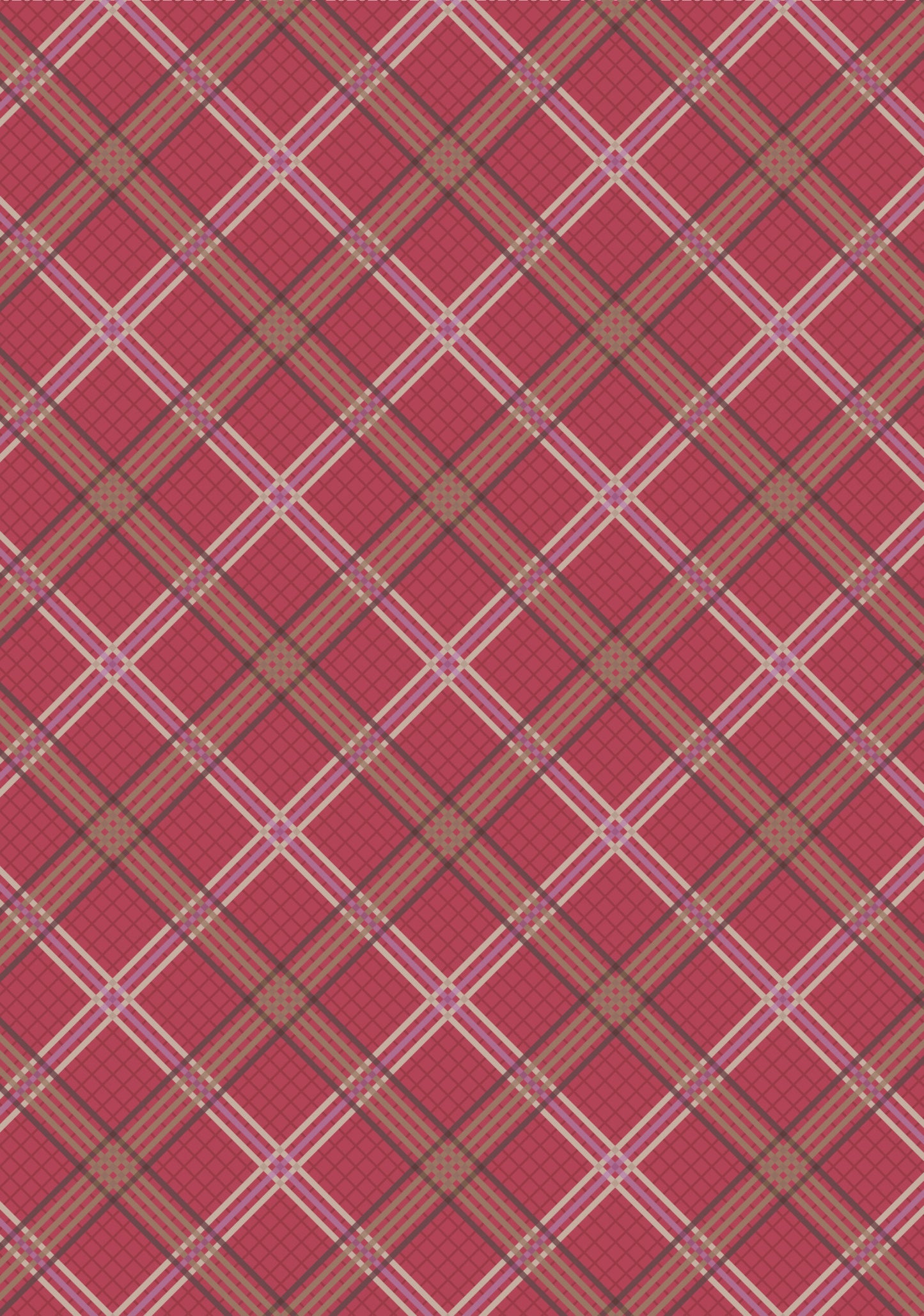 Loch Lewis red check - Loch Lewis Flannel by Length & Fat Quarters - by Lewis & Irene