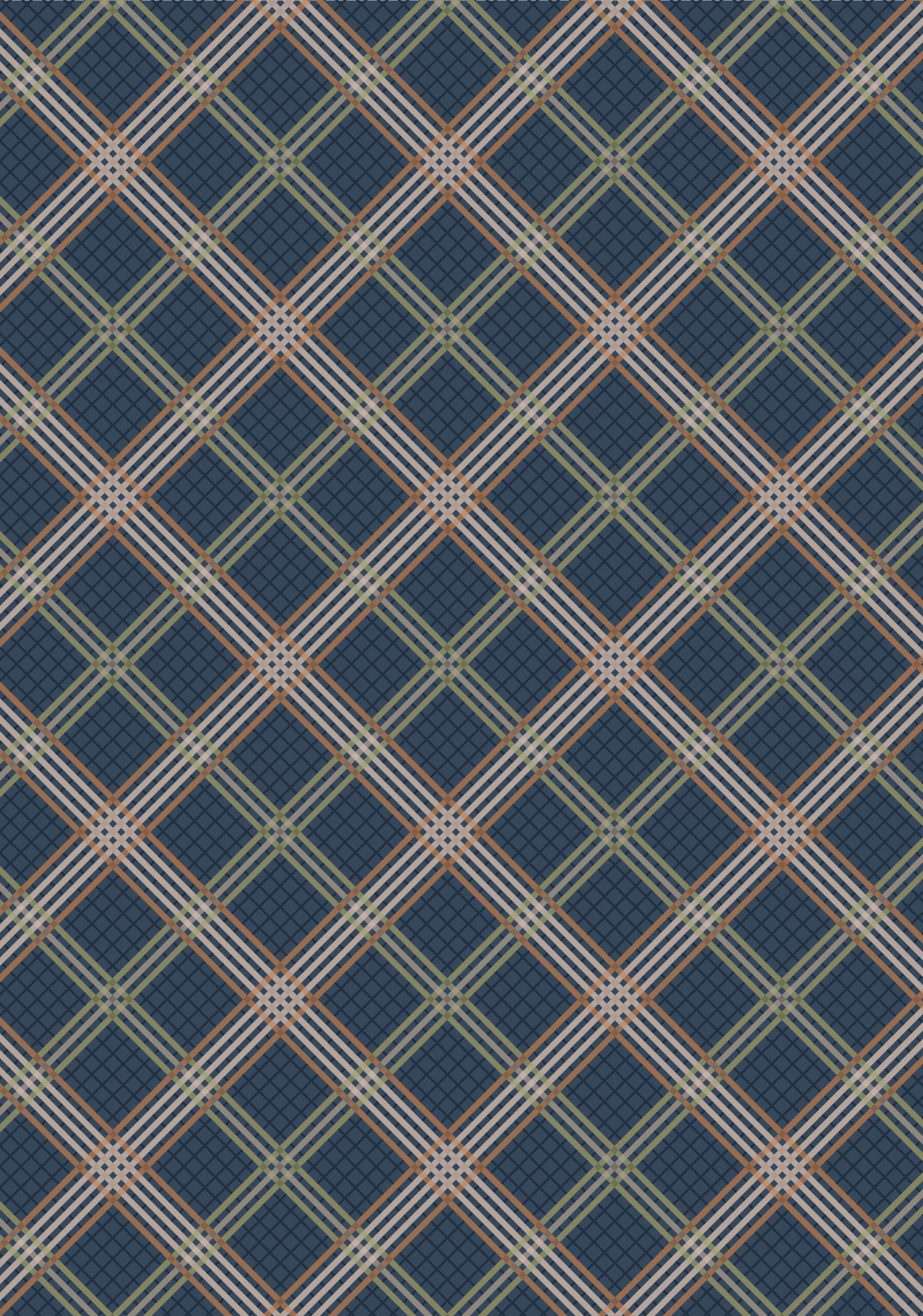 Loch Lewis blue check - Loch Lewis Flannel by Length & Fat Quarters - by Lewis & Irene