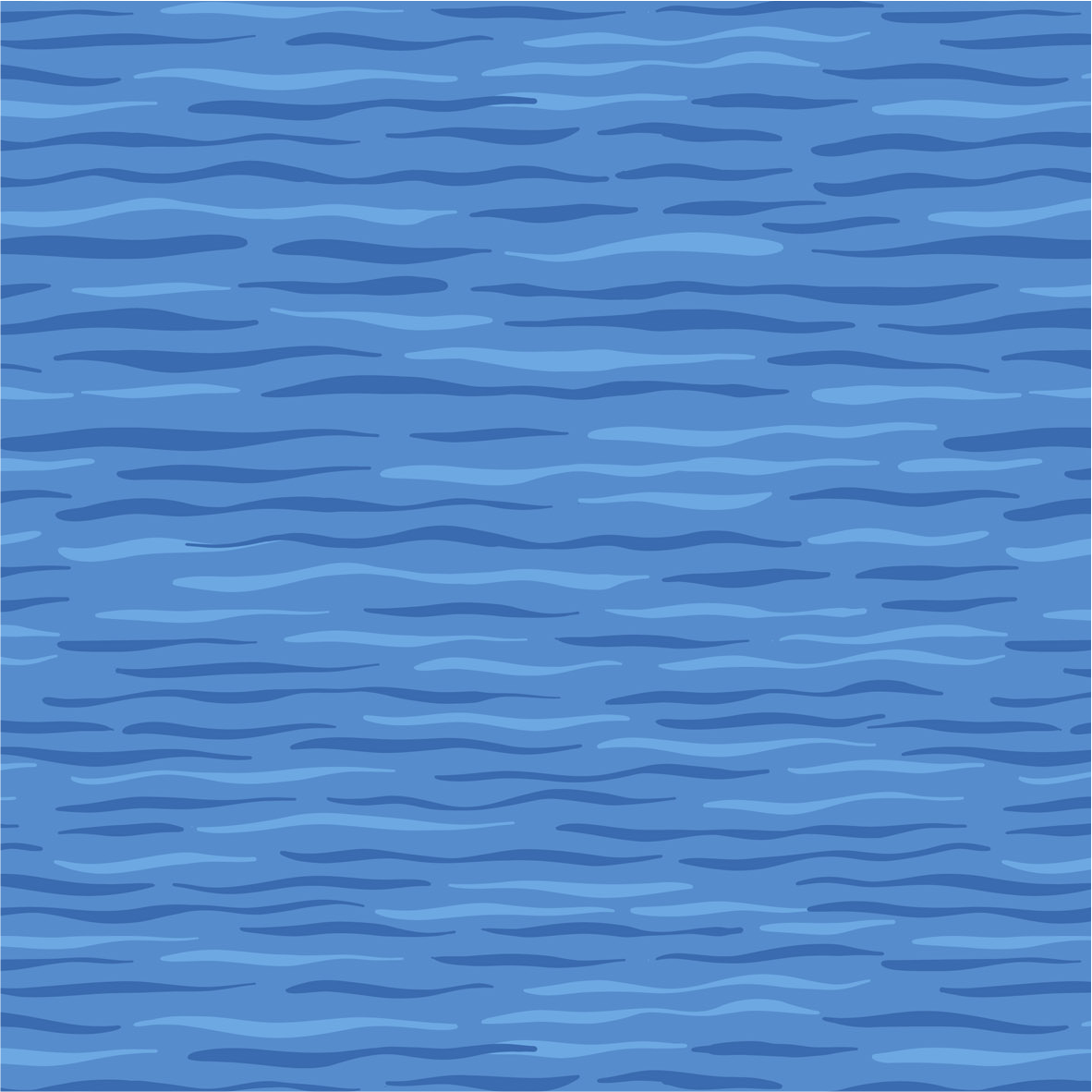 Mid Blue Waves Fabrics - Puffin Rock Collection by Lewis & Irene - Available Now