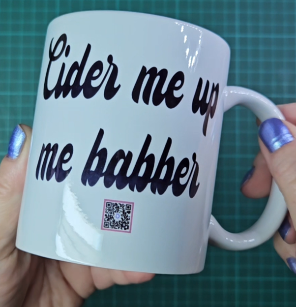 Cider me up me babber. Personalised Mug. Name printed on Mug 11oz ceramic cup for hot & cold drinks