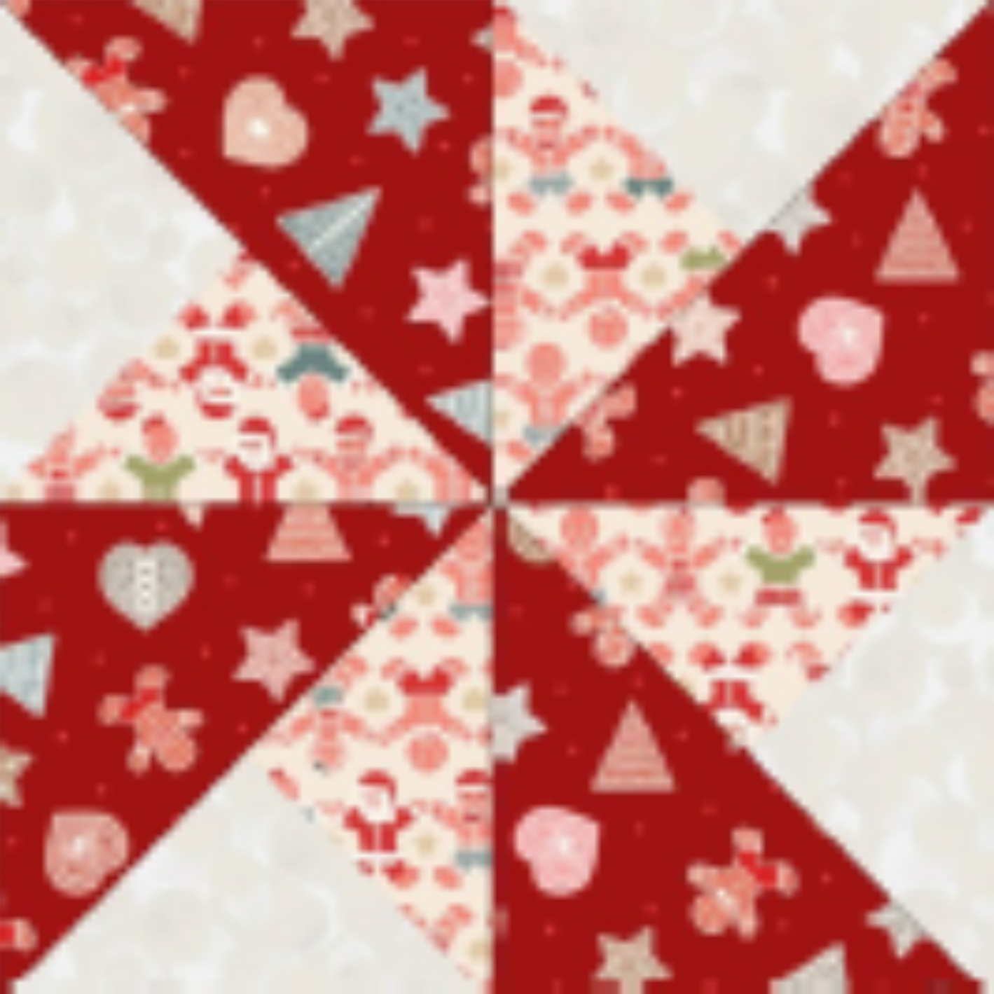 Gingerbread Season Table Runner Kit 1 designed by Sally Ablett - Lewis & Irene Size 16" x 34"