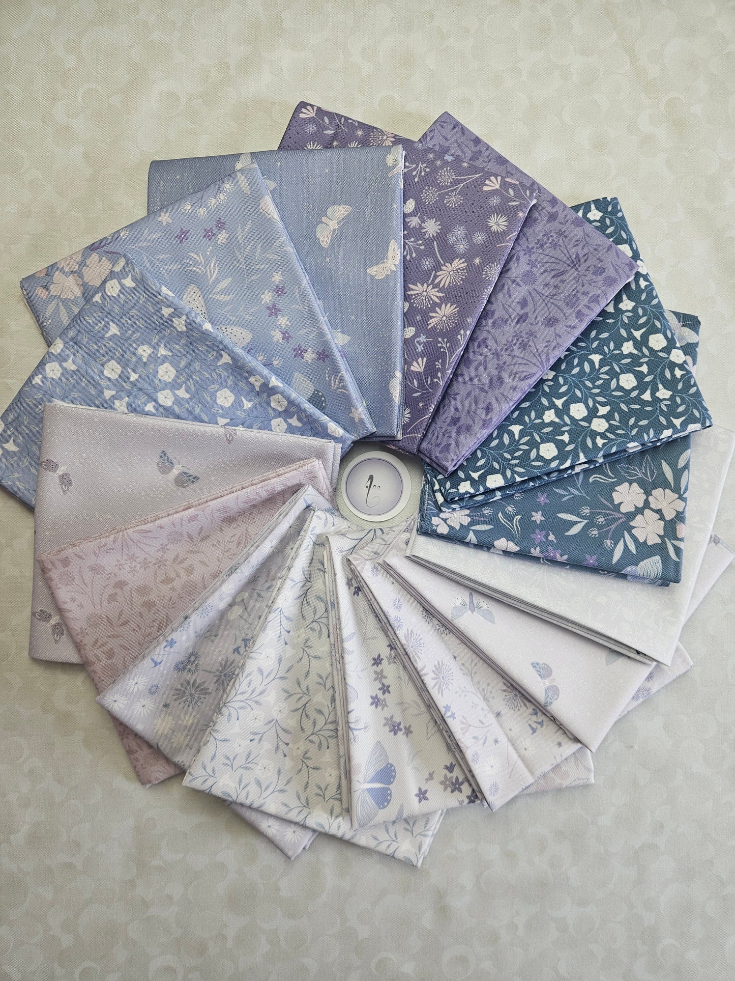 Evenfall Floral Dusk - Dusky Purple - Fabrics collection by Cassandra Connolly for Lewis & Irene - Per Length & Fat Quarters