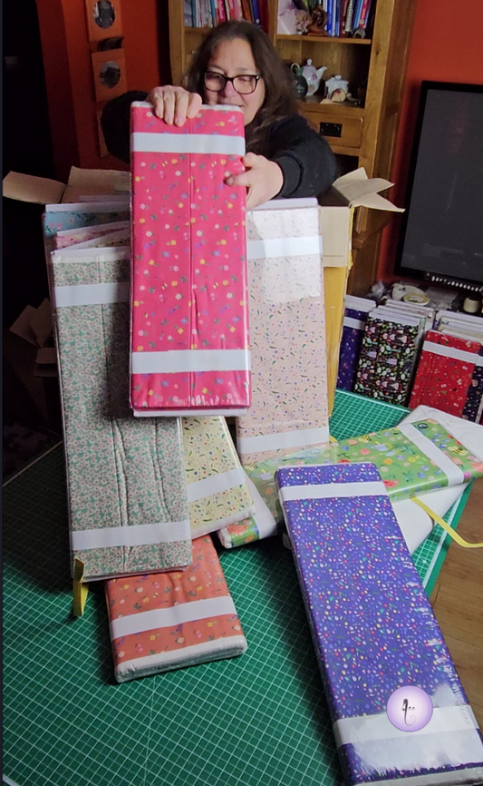 Flower Market by Wee Blue Bell Fabric collection for Lewis & Irene