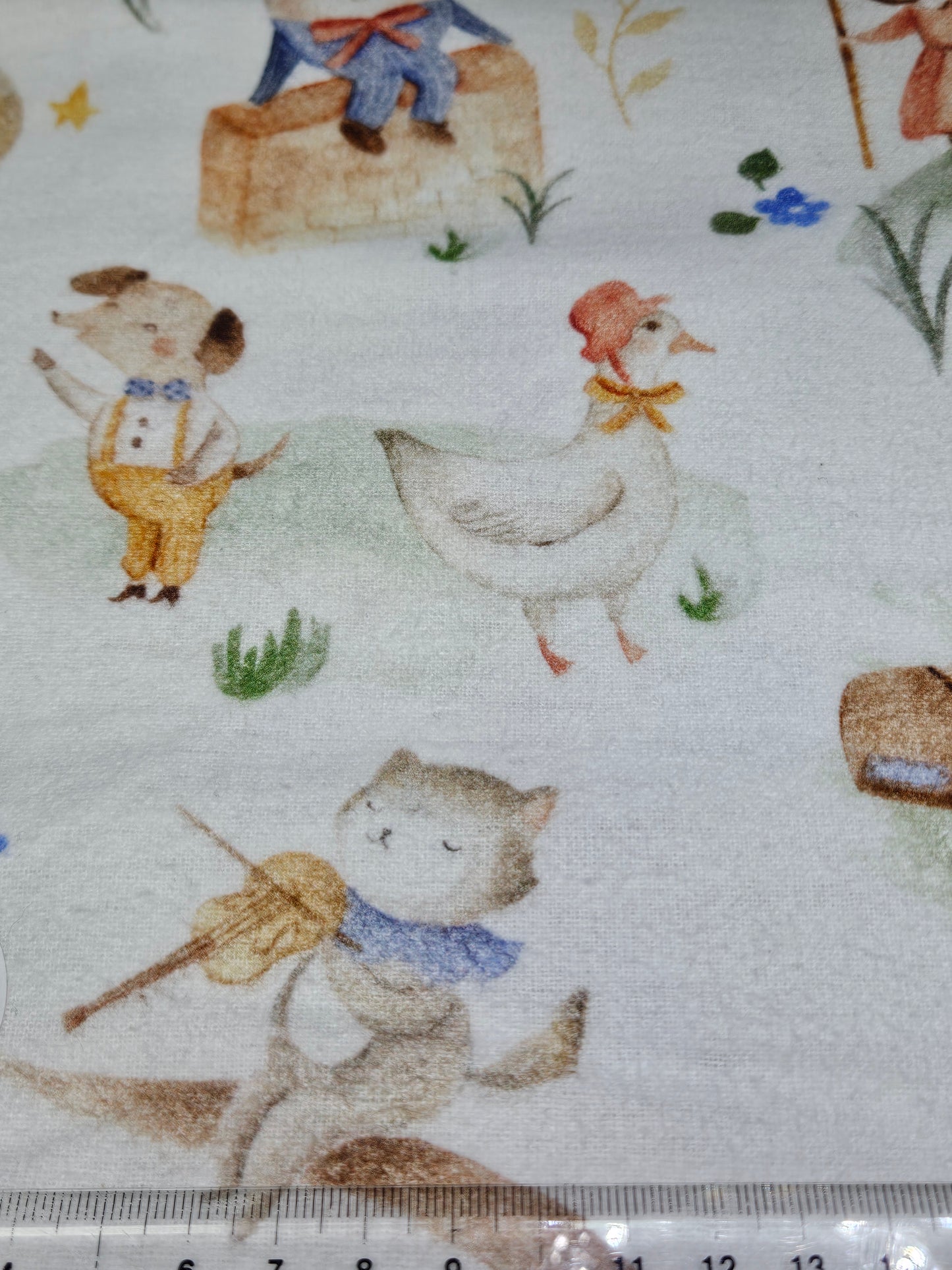 Puss and Friends - Brushed Cotton - Digital Prints by John Louden - Rose & Hubble