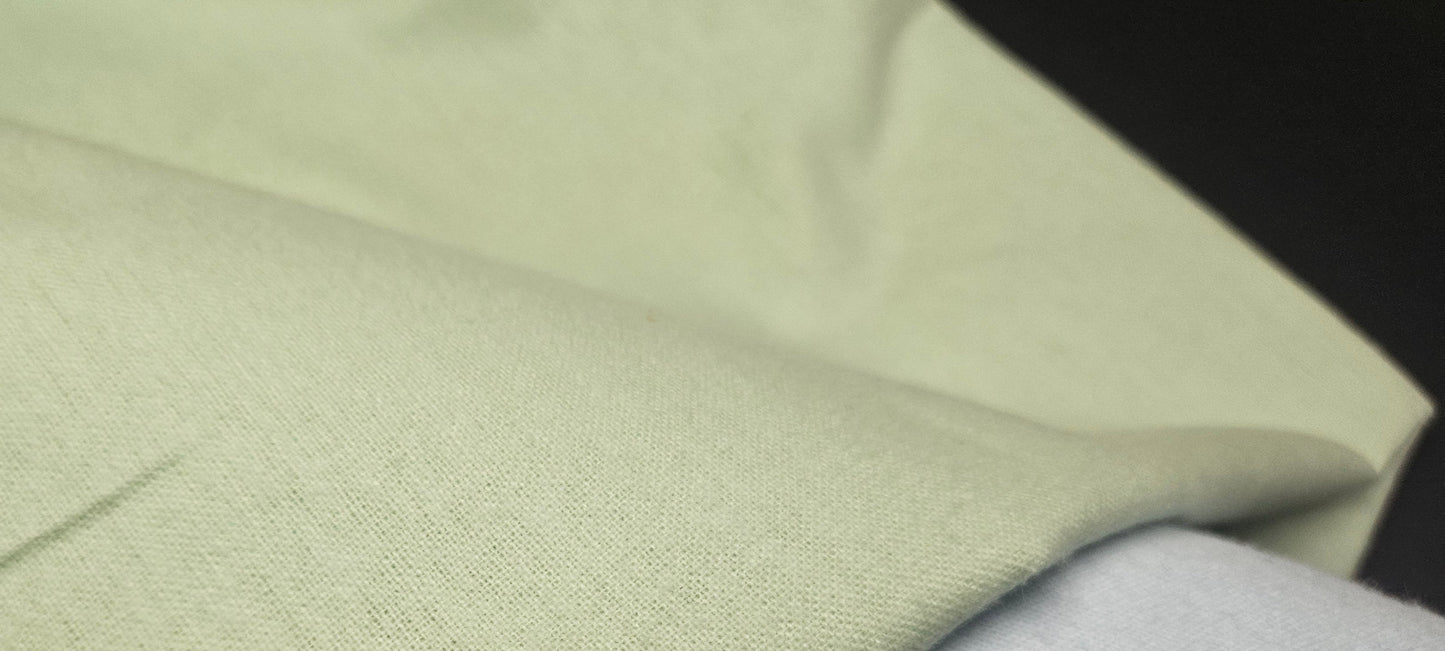 Extra Wide Mint colour Plain Winceyette / Flannel / Brushed Cotton - 100% Cotton.