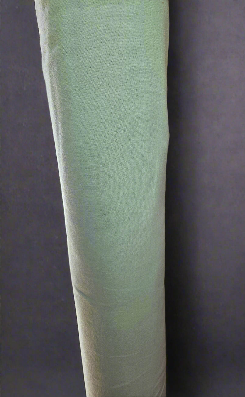 Extra Wide Mint colour Plain Winceyette / Flannel / Brushed Cotton - 100% Cotton.