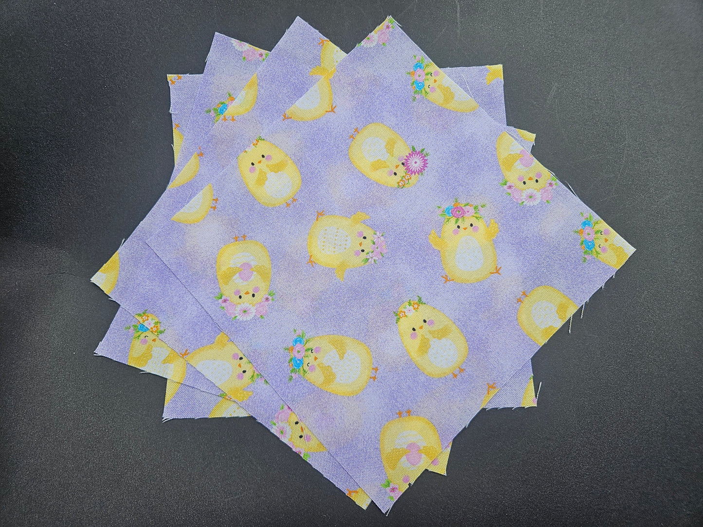 Pre-Cuts Kits for a Blanket / Throw / Quilt. Top quilt or Full Kit.  Chicks and daisies on print fabrics for the baby, toddler, adults, camping.