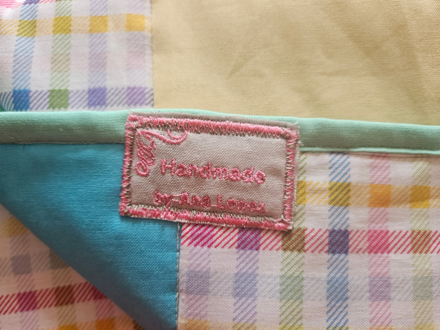 Baby Chicks Blanket / Throw / Quilt for all year round. Quilted with 100% cotton print fabrics for the baby, toddler, adults, camping.