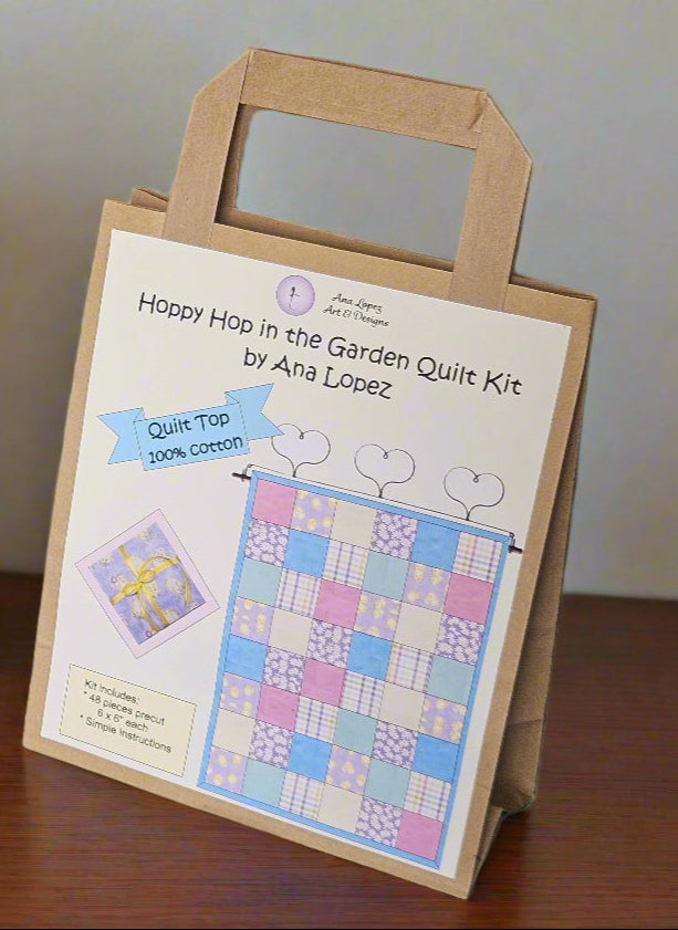 Pre-Cuts Kits for a Blanket / Throw / Quilt. Top quilt or Full Kit.  Chicks and daisies on print fabrics for the baby, toddler, adults, camping.