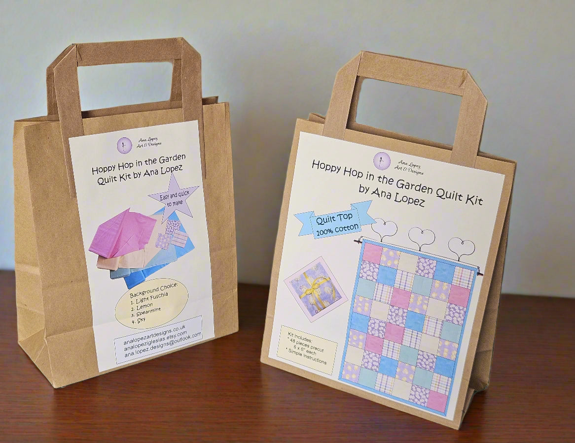 Pre-Cuts Kits for a Blanket / Throw / Quilt. Top quilt or Full Kit.  Chicks and daisies on print fabrics for the baby, toddler, adults, camping.