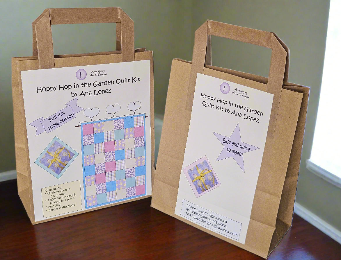 Pre-Cuts Kits for a Blanket / Throw / Quilt. Top quilt or Full Kit.  Chicks and daisies on print fabrics for the baby, toddler, adults, camping.
