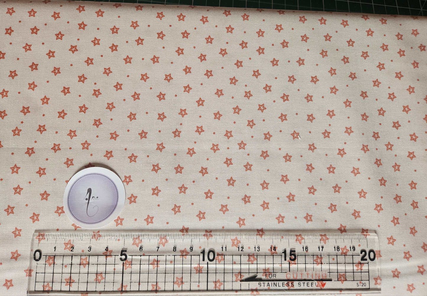 Gingerbread Stars on Cream - Christmas Fabrics collection by Lewis & Irene