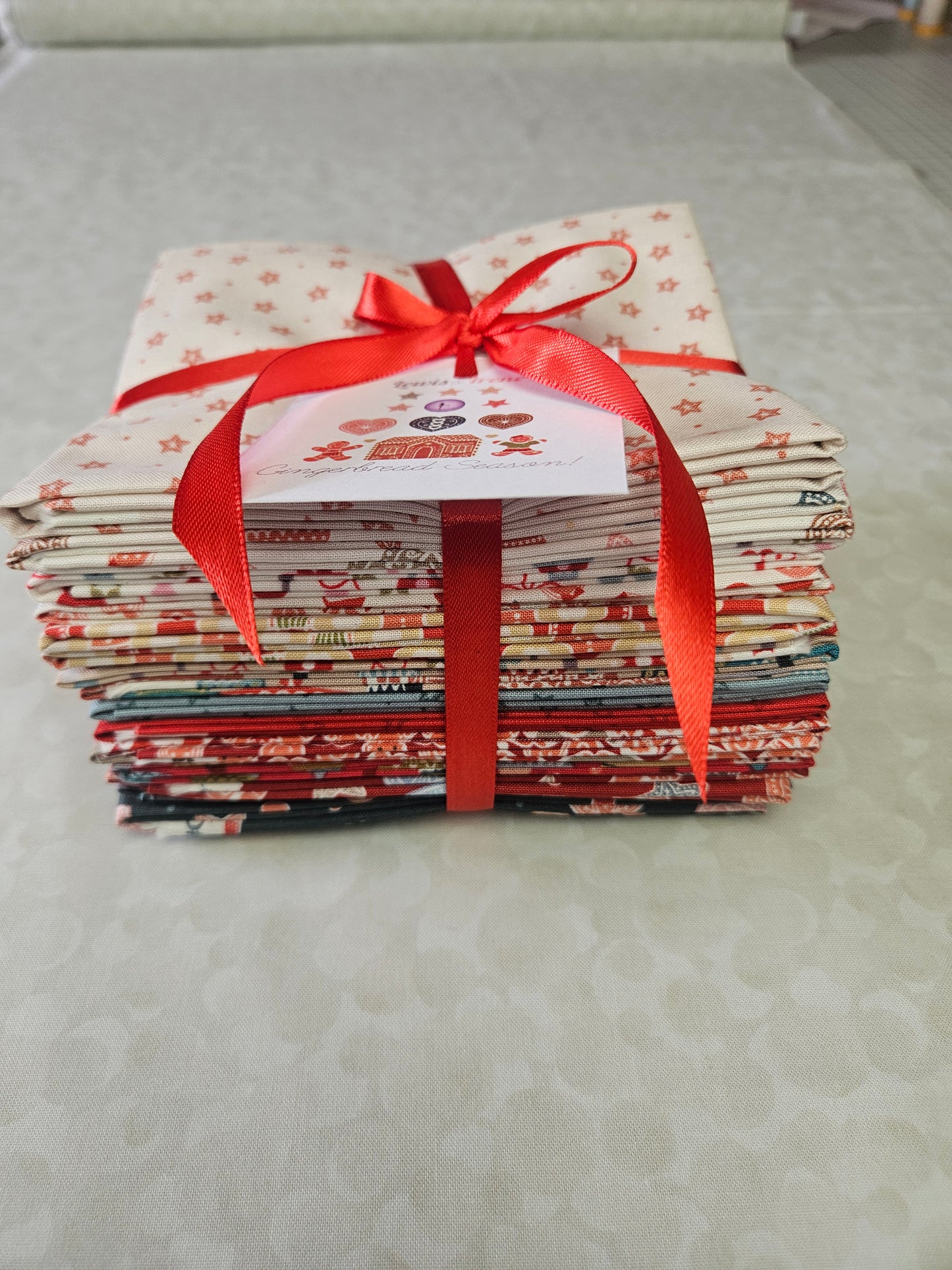 Fat Quarter Bundle - 15 pieces  - Gingerbread Season Collection by Lewis & Irene