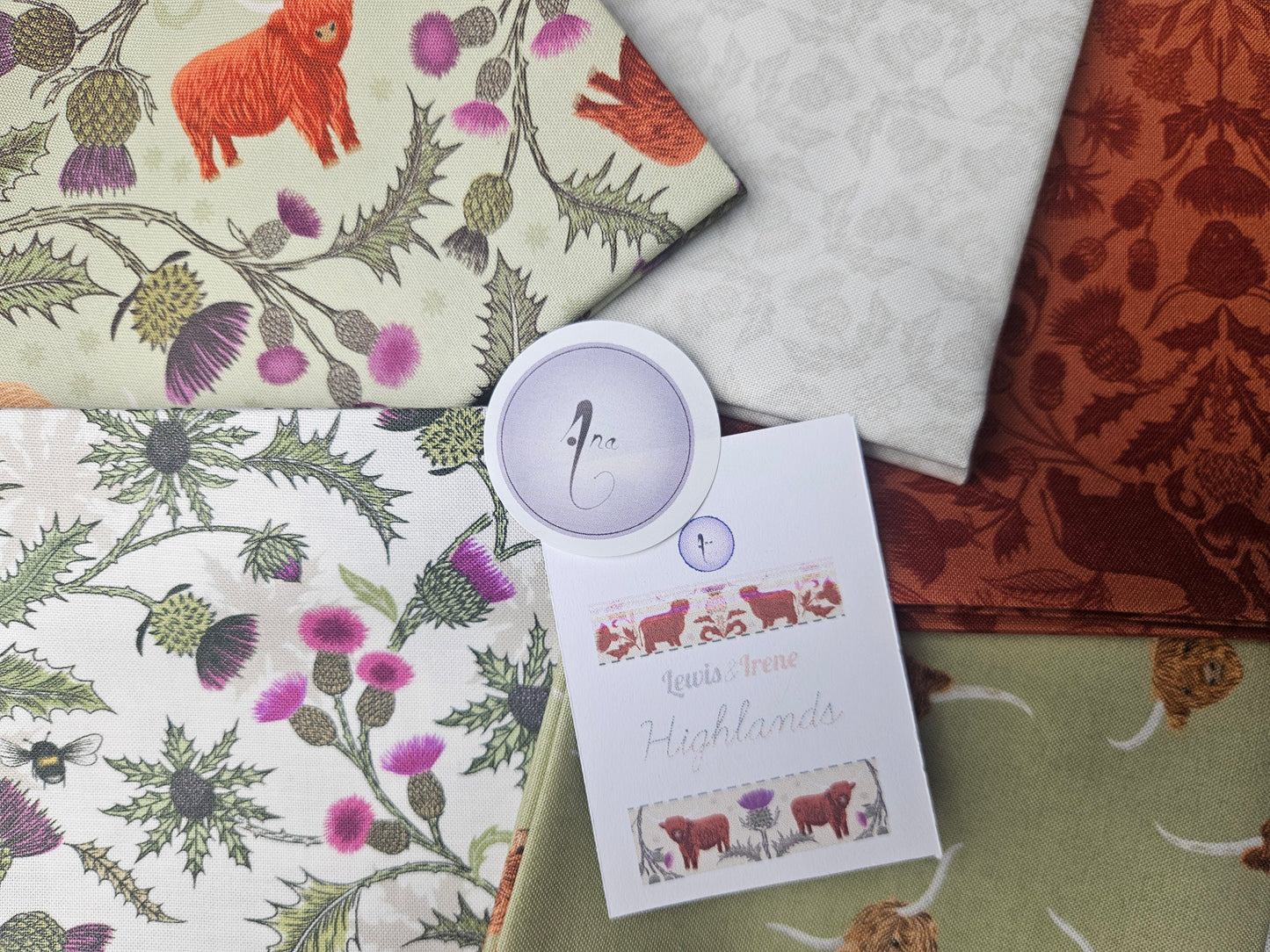Fat Quarter Bundles & per FQ Unit - Highlands Fabrics Collection by Lewis & Irene
