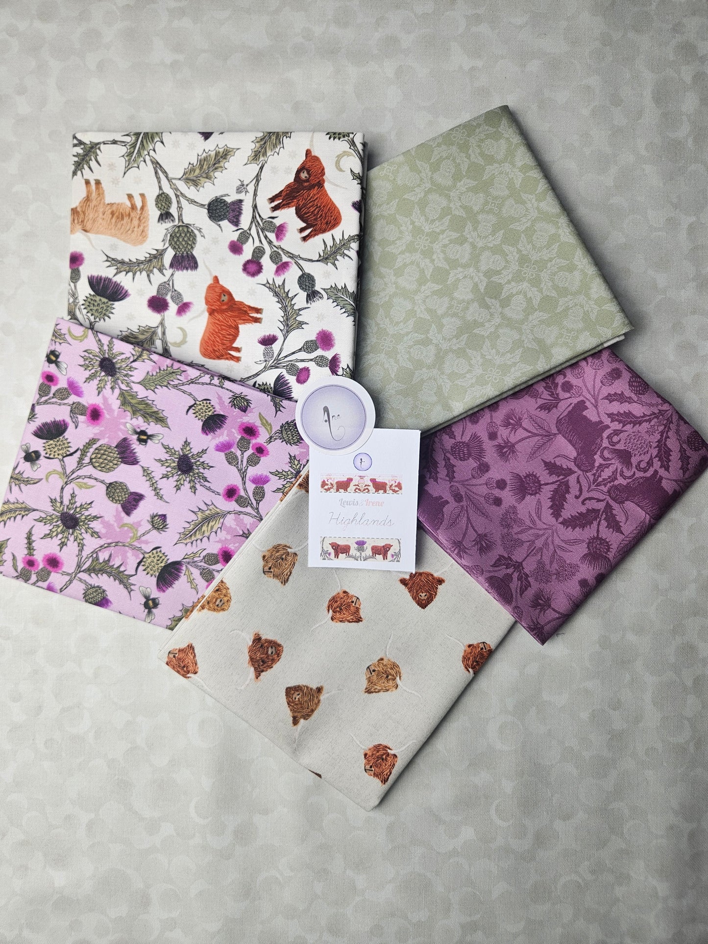 Fat Quarter Bundles & per FQ Unit - Highlands Fabrics Collection by Lewis & Irene
