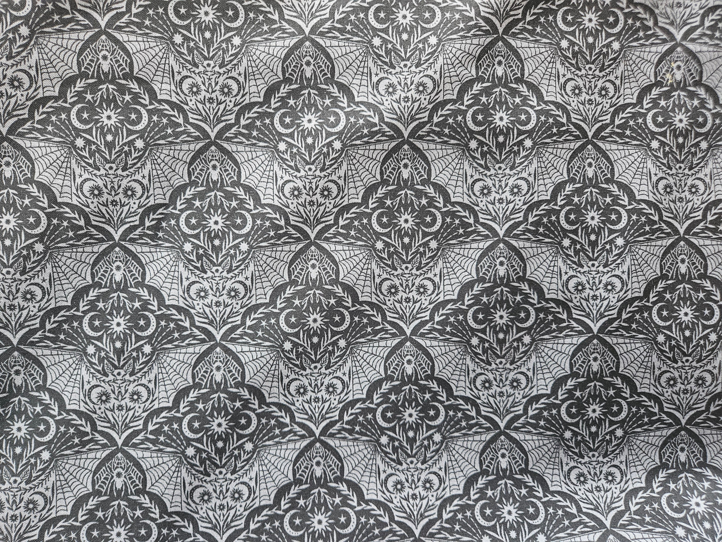 Cast a Spell Grey Floral Bat by Lewis & Irene