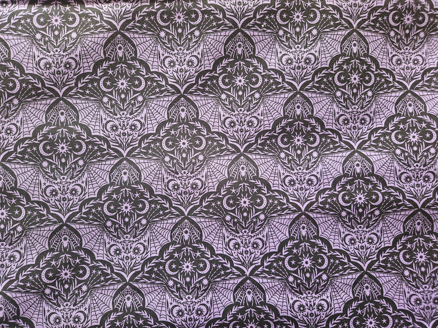 Cast a Spell Purple Floral Bat by Lewis & Irene