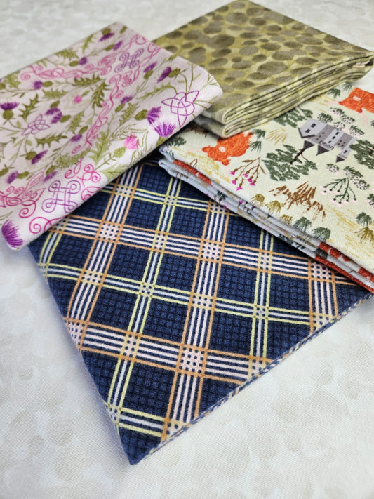 Fat Quarter Bundle Option B - Loch Lewis Flannel by Length & Fat Quarters - by Lewis & Irene